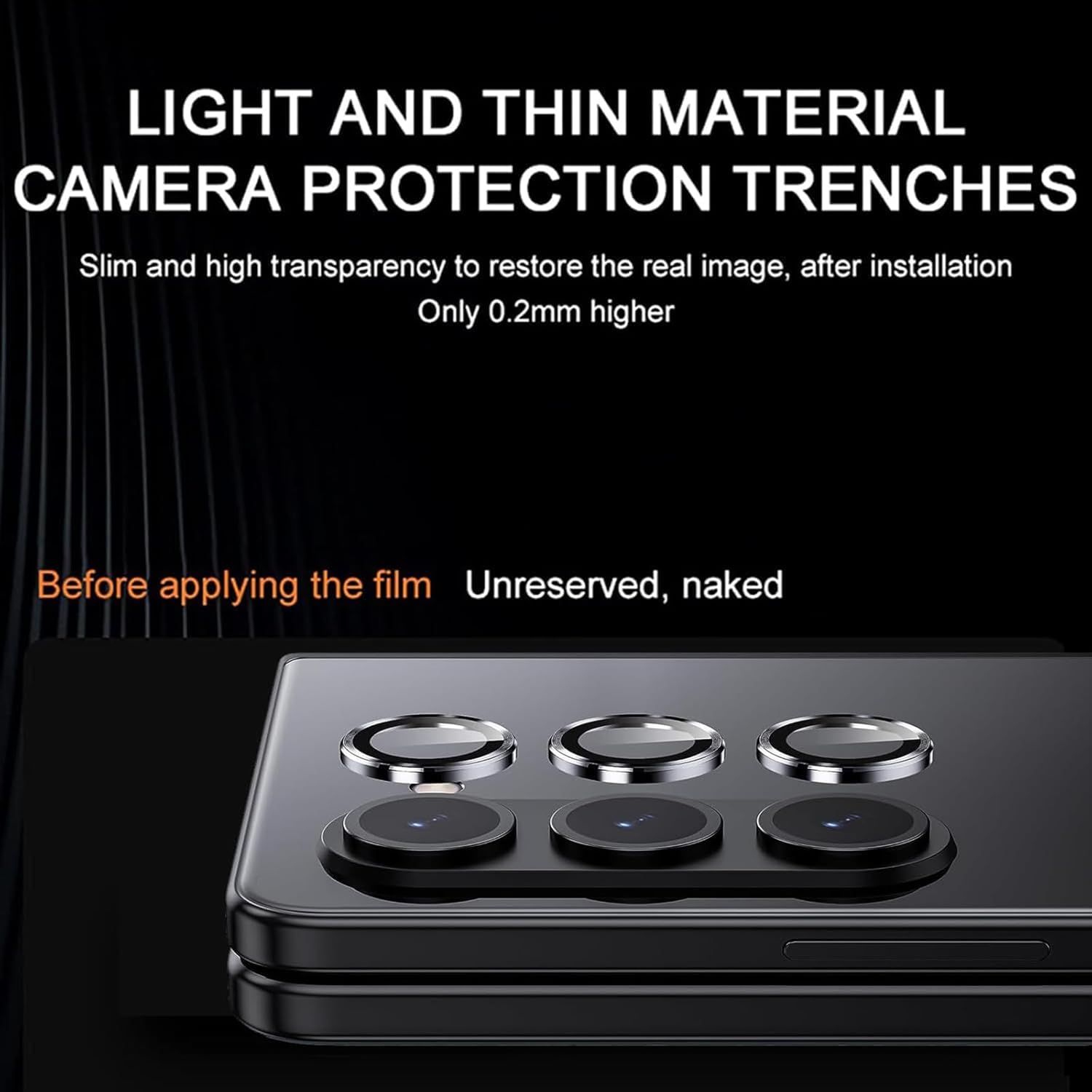 Premium Camera Lens Protector For Samsung Z Fold6