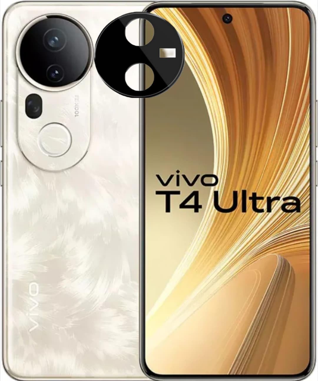 Premium Camera Metal Ring Lens Protector For Vivo T4 Ultra
