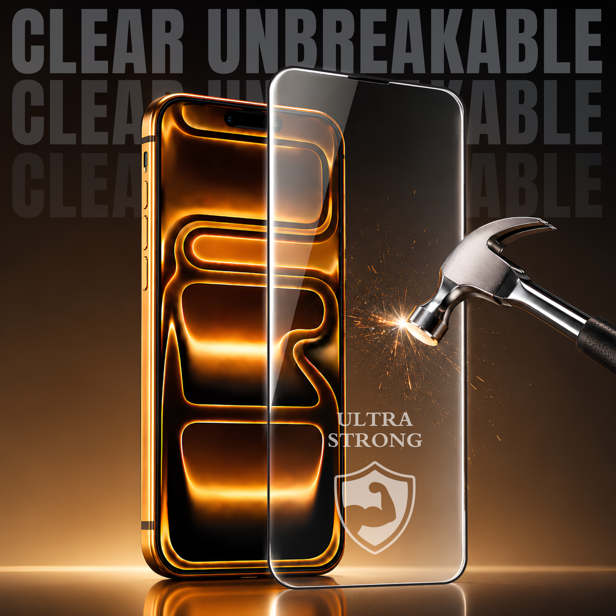Ultra Tough Clear Unbreakable Tempered Glass For Apple iPhone 16e