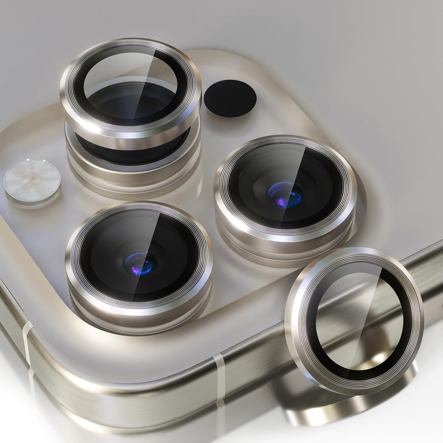Premium Camera Metal Ring Lens Protector For iPhone 16 Pro