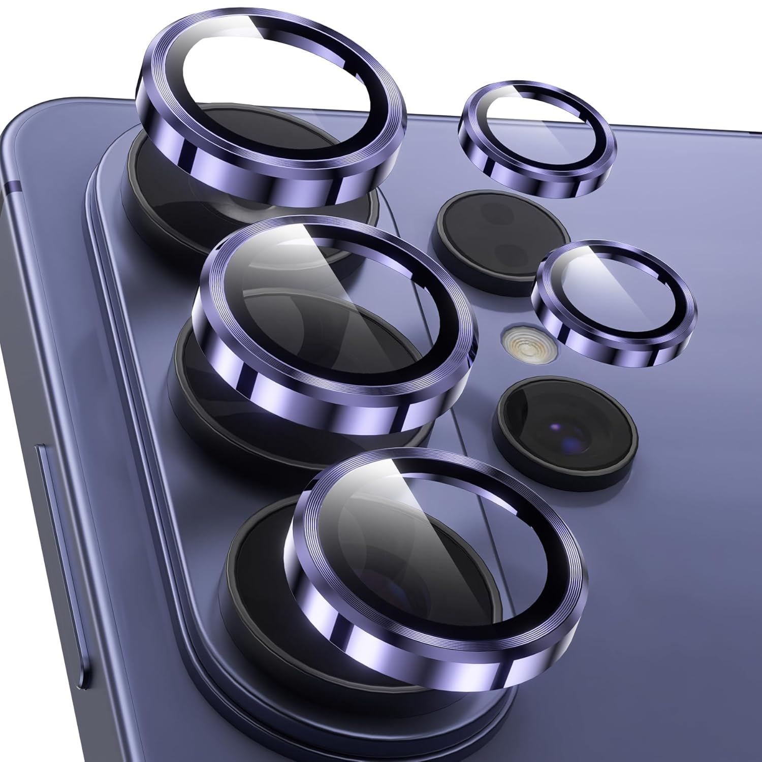 YWXTW Camera Lens Protector for Samsung Galaxy S26 Ultra, [5X Stronger] Individual Metal Ring Tempered Glass Camera Cover for Galaxy S26 Ultra Accessories, Anti-Scratch, 1 Set