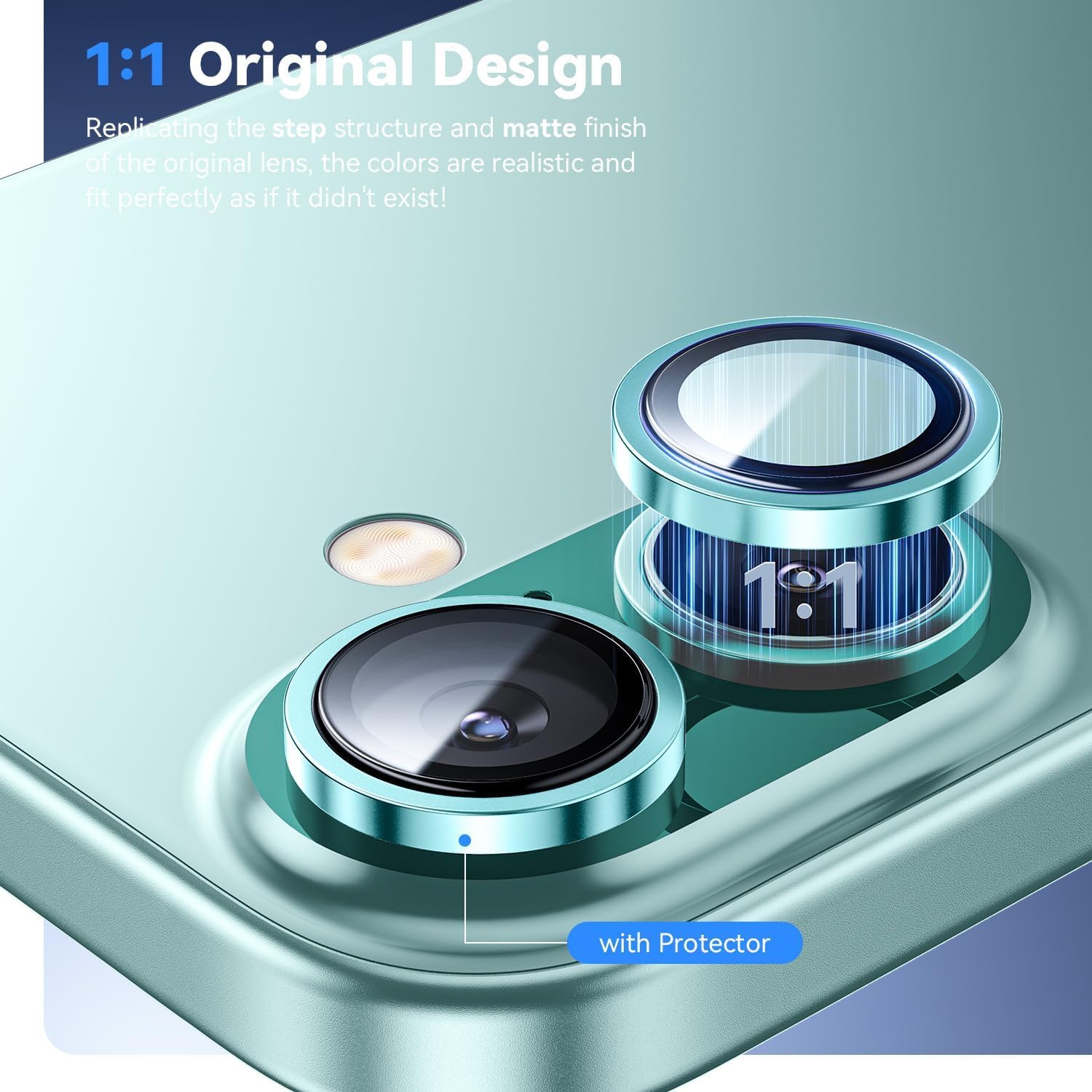 Premium Camera Metal Ring Lens Protector For iPhone 16