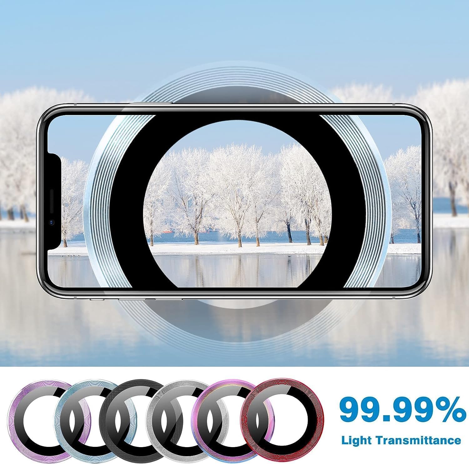 Motorola Edge 70 Fusion Camera Lens Protector | 9H Tempered Glass with Premium Metal Ring | HD Clear Invisible Fit | Scratch Resistant