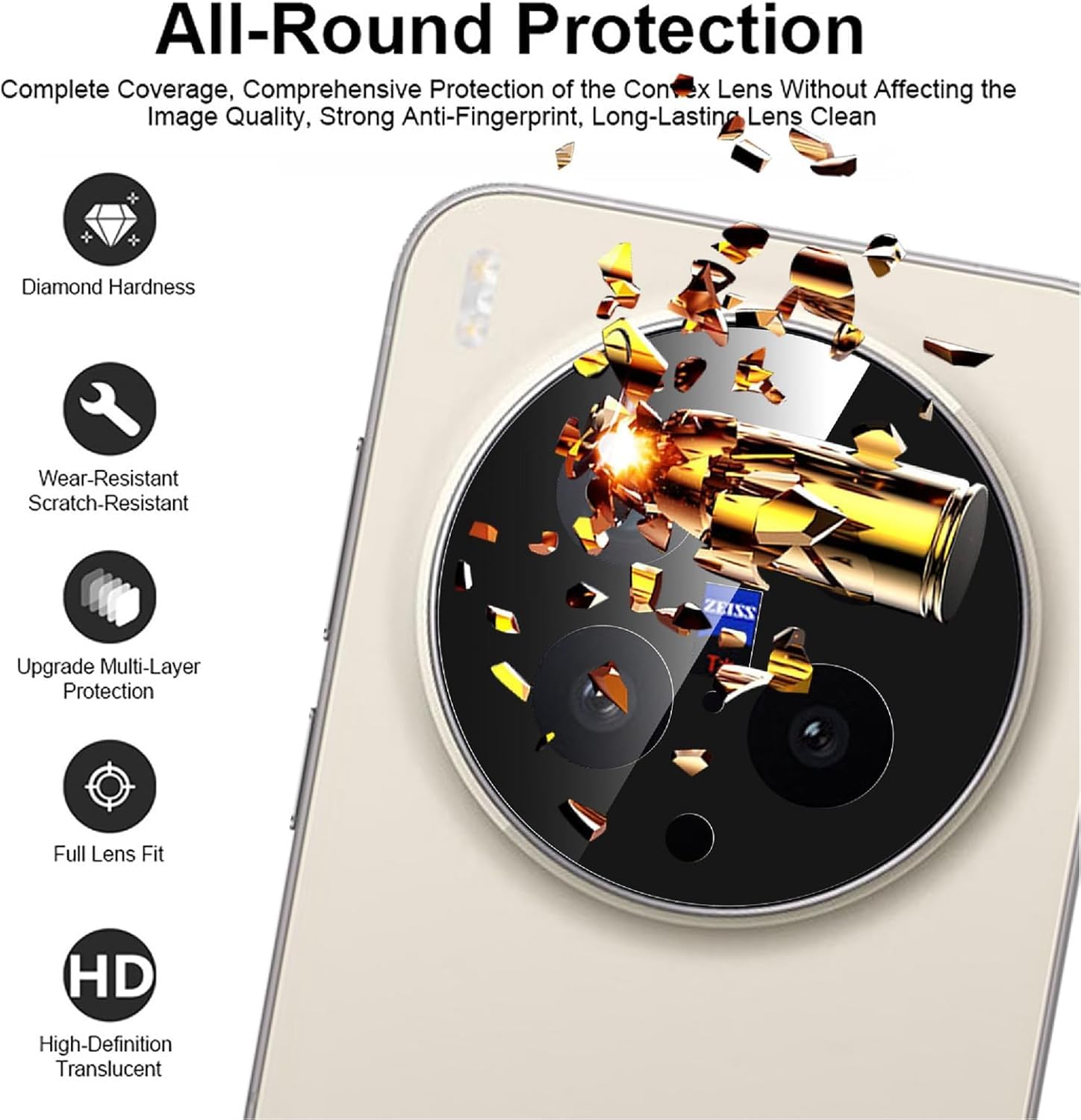 Premium Camera Lens Protector For Vivo X300 Pro