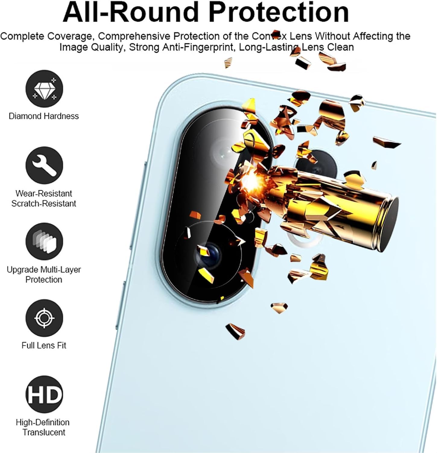 Premium Camera Lens Protector For Vivo X200 FE