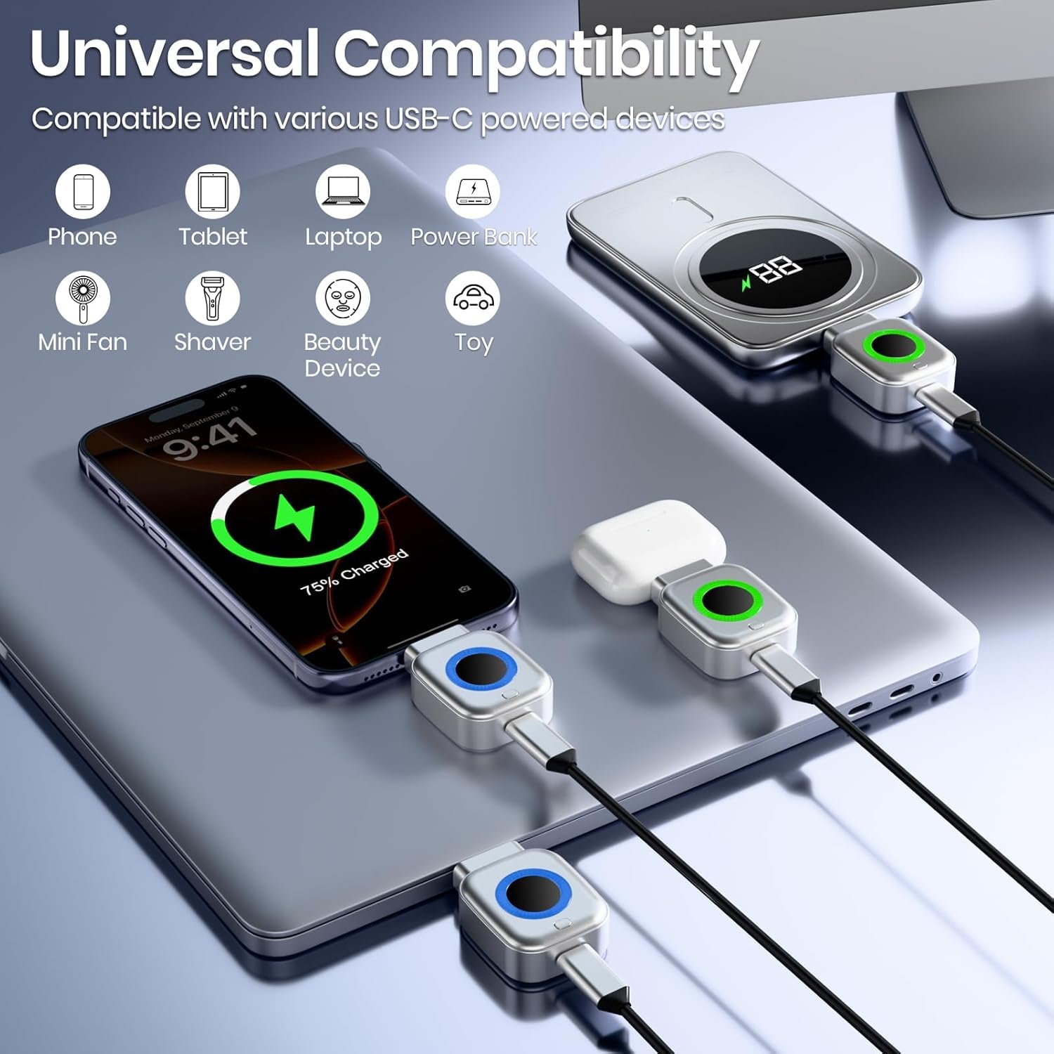 140W Type-C Auto-Eject Fast Charger with AI Auto Cut-Off