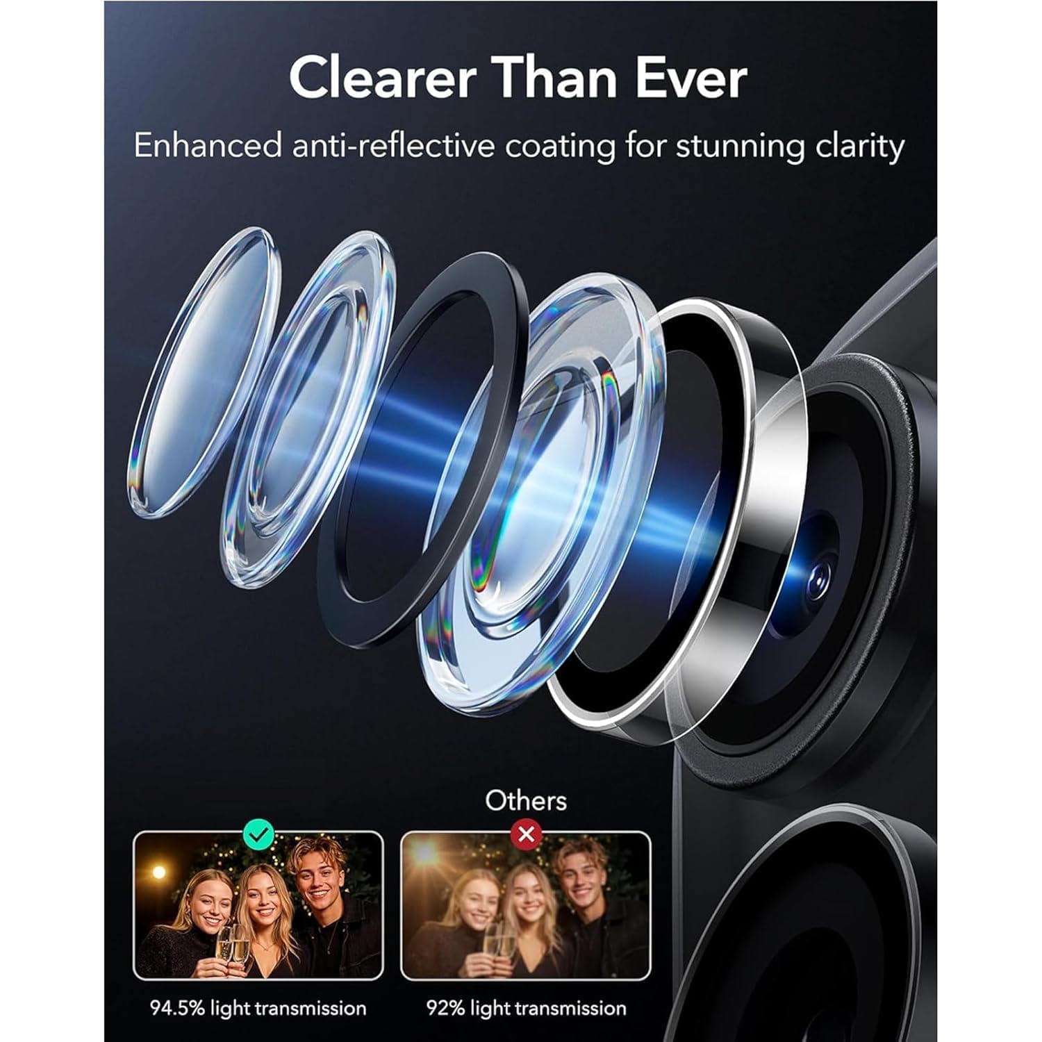 Motorola Edge 70 Fusion Camera Lens Protector | 9H Tempered Glass with Premium Metal Ring | HD Clear Invisible Fit | Scratch Resistant