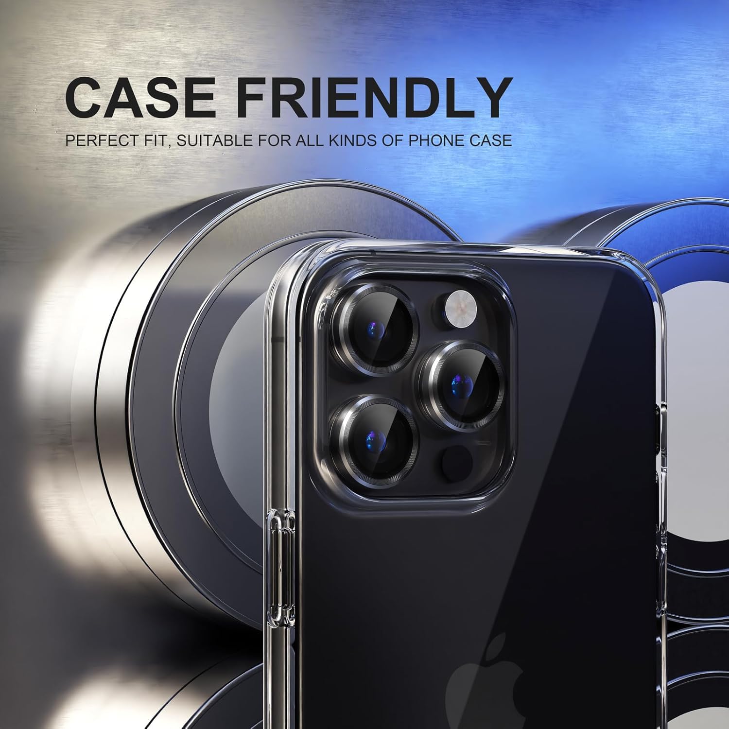 Premium Camera Metal Ring Lens Protector For iPhone 16 Pro