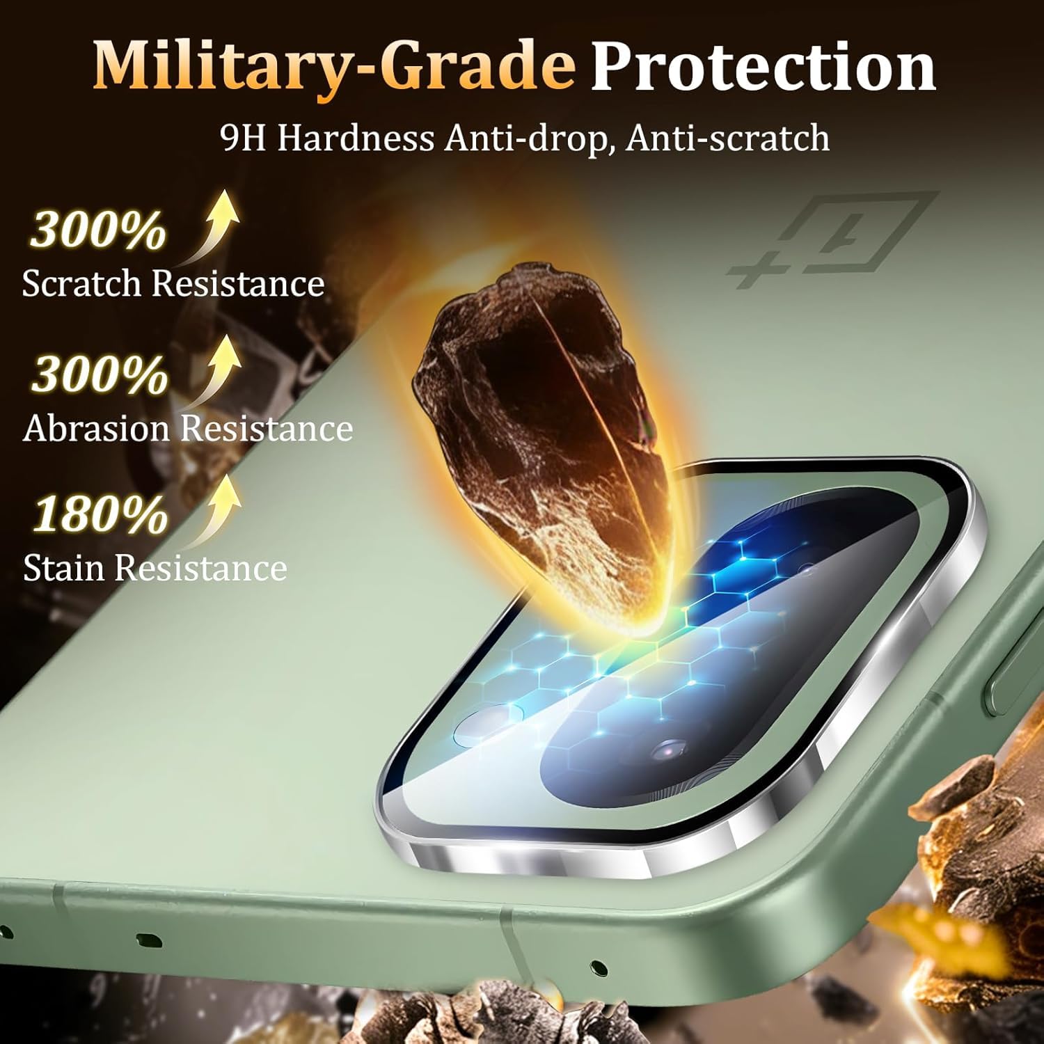 Xmon Camera Lens Protector for OnePlus 15R | 9H Tempered Glass with Metal Ring | HD Clear Invisible Fit | Scratch Resistant Camera Cover (1 Pack) (Silver)