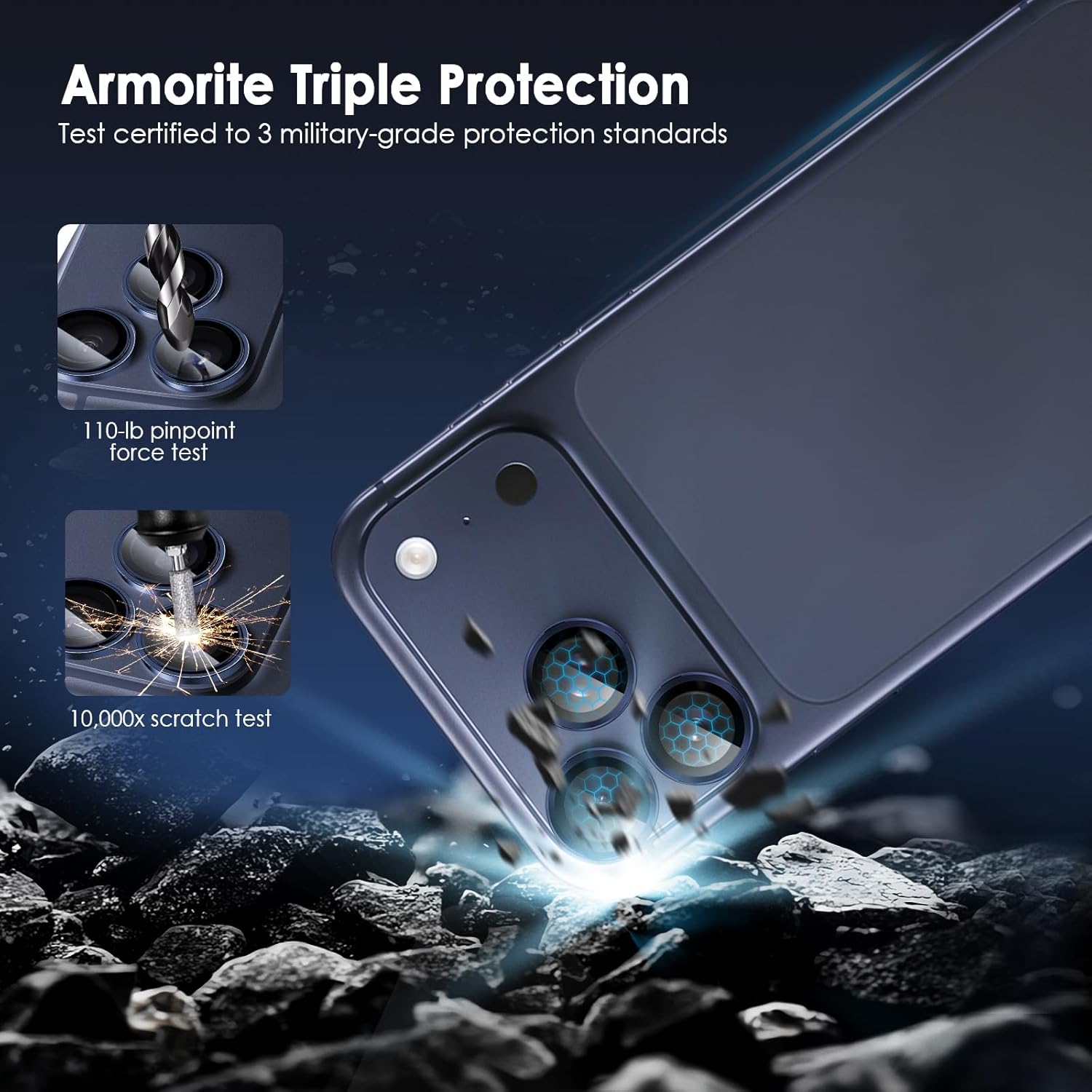 Premium Camera Metal Ring Lens Protector For iPhone 17 Pro Max