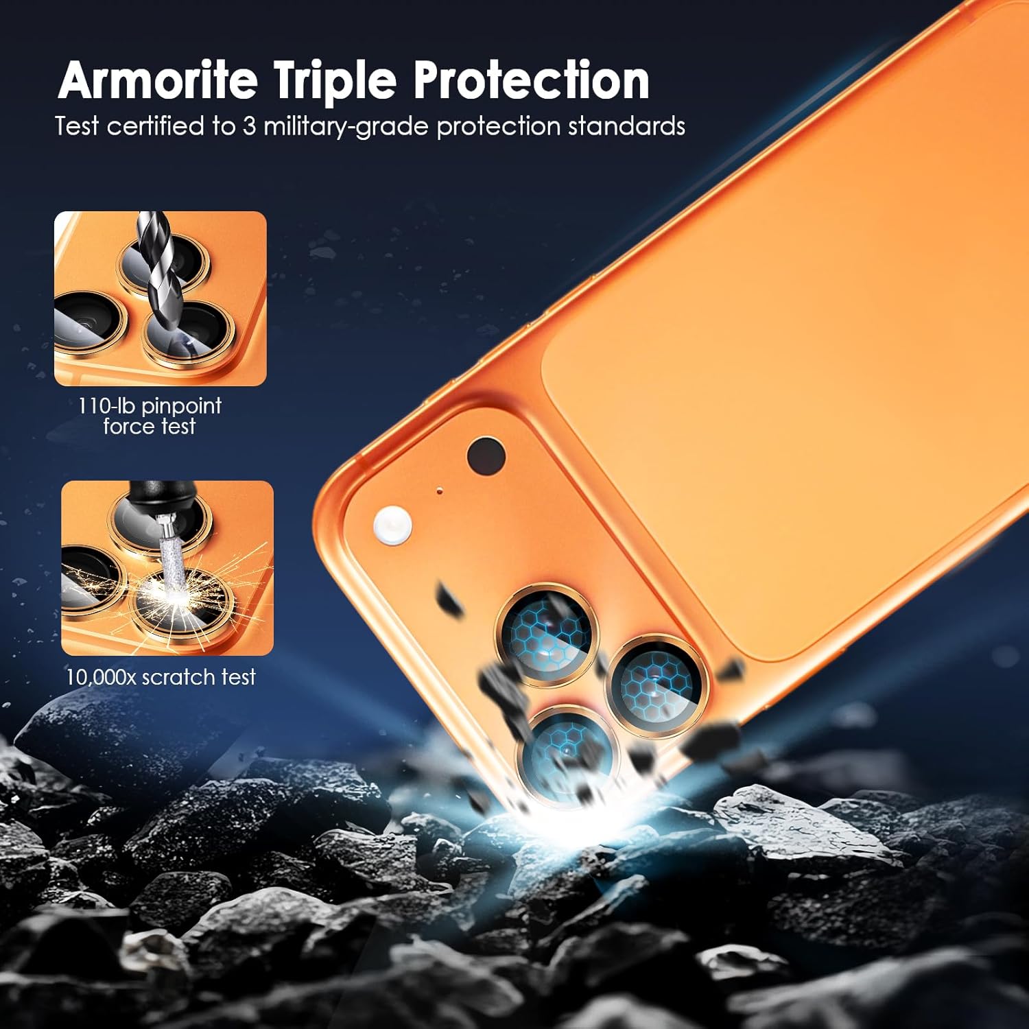 Premium Camera Metal Ring Lens Protector For iPhone 17 Pro Max
