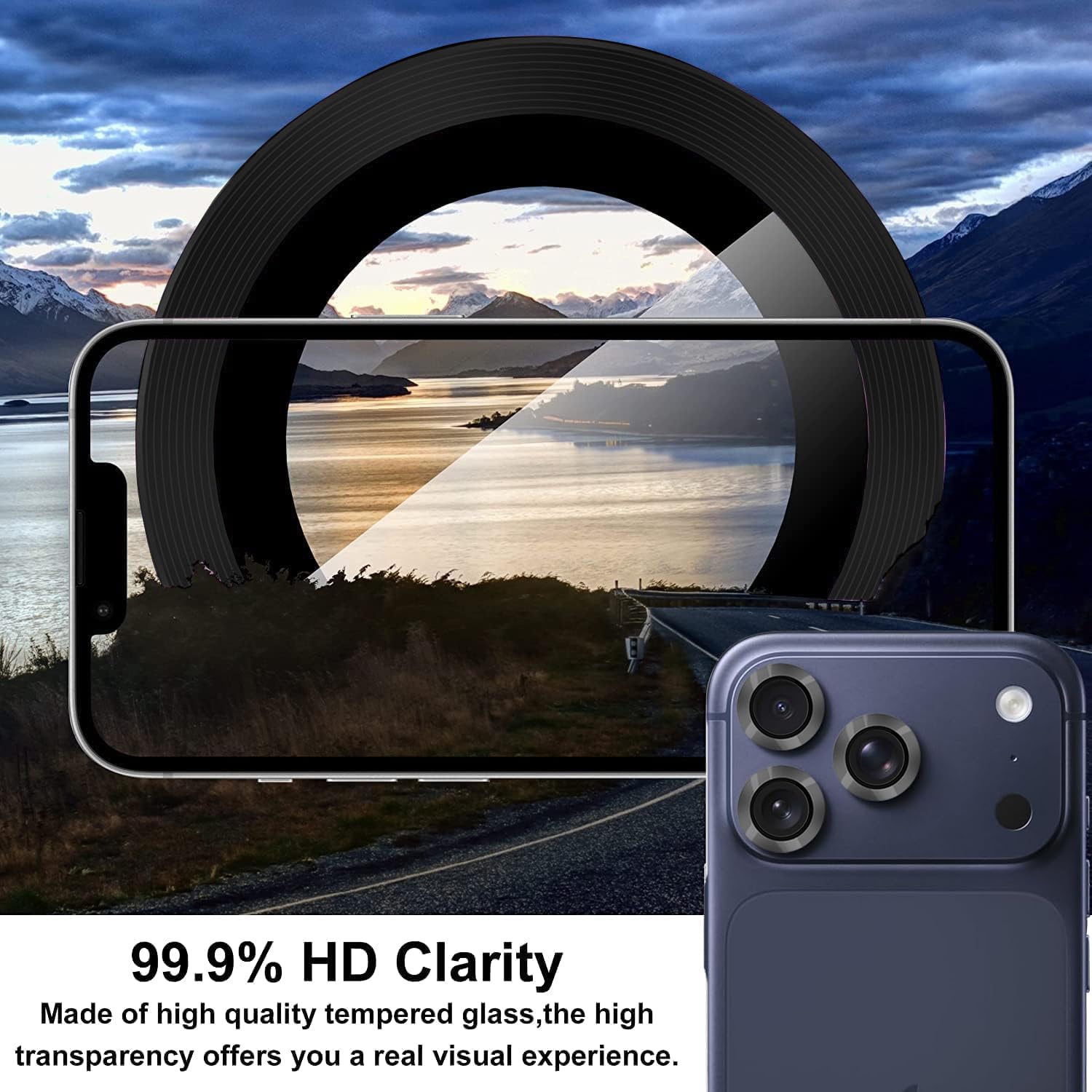 Premium Camera Metal Ring Lens Protector For iPhone 17 Pro Max