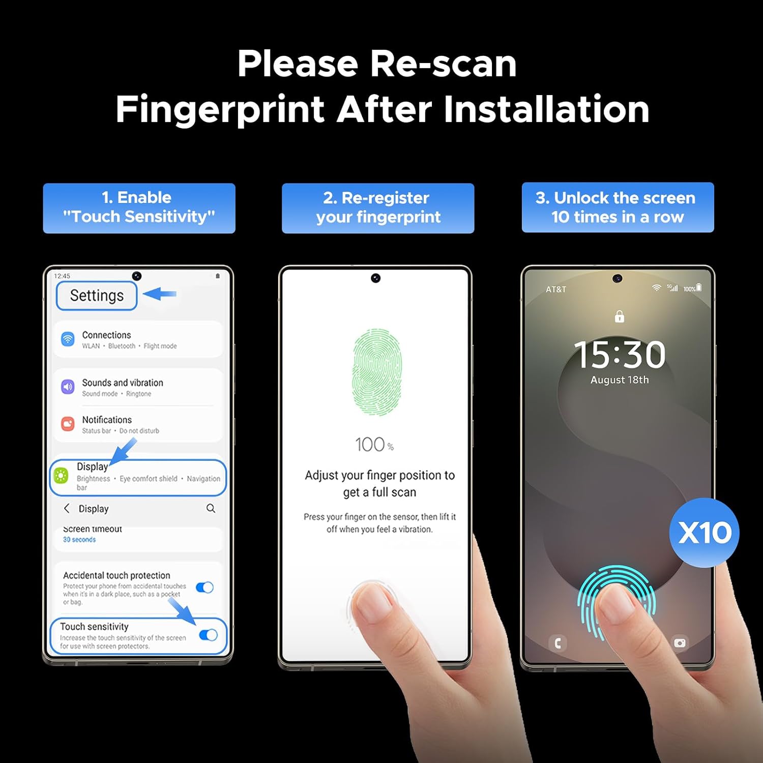 GlassFeel 0.25mm Unbreakable Membrane with Auto Repair for Iqoo 13