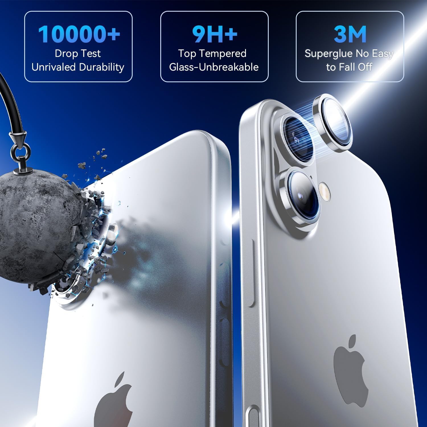 Premium Camera Metal Ring Lens Protector For iPhone 17