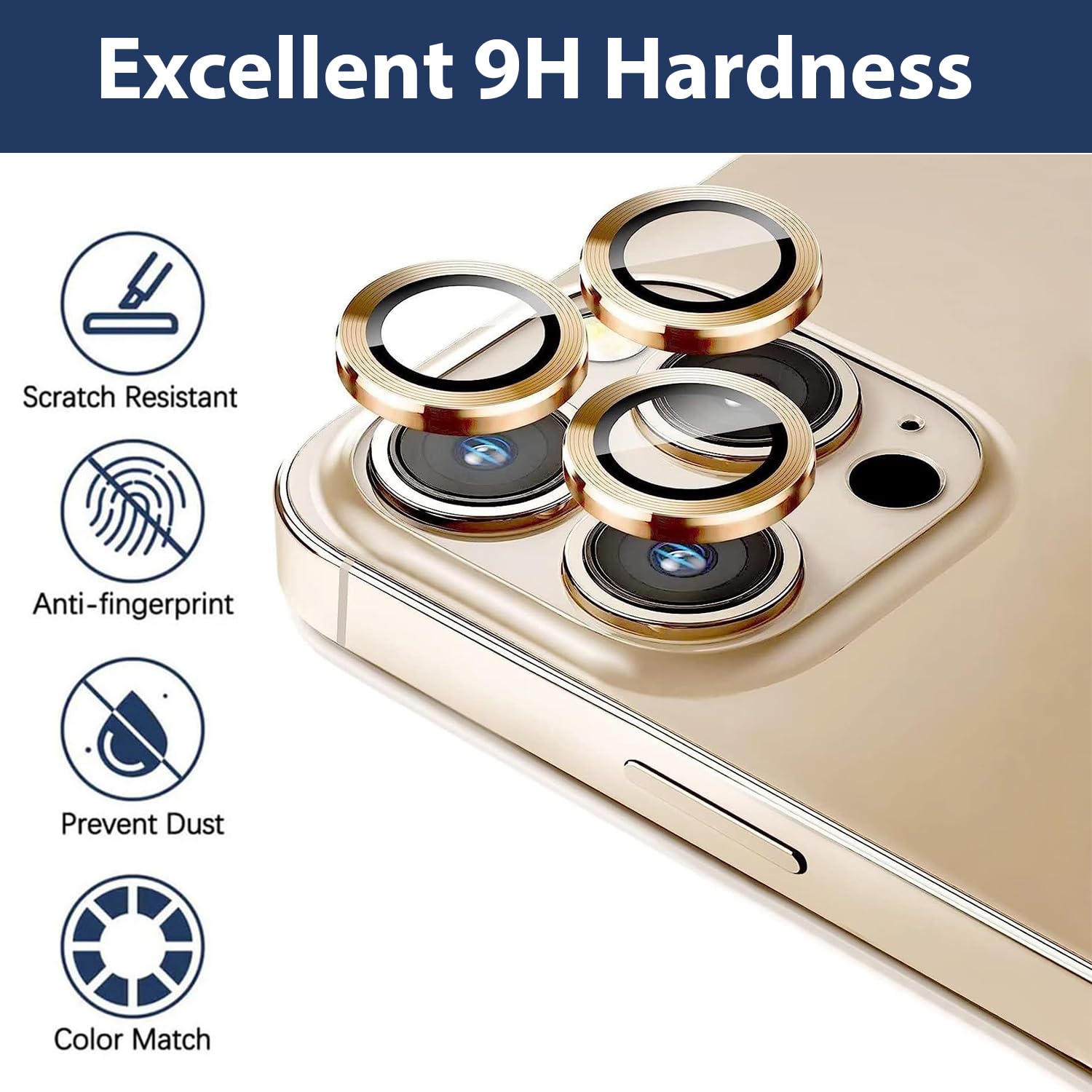 Premium Camera Metal Ring Lens Protector For iPhone 14 Pro Max