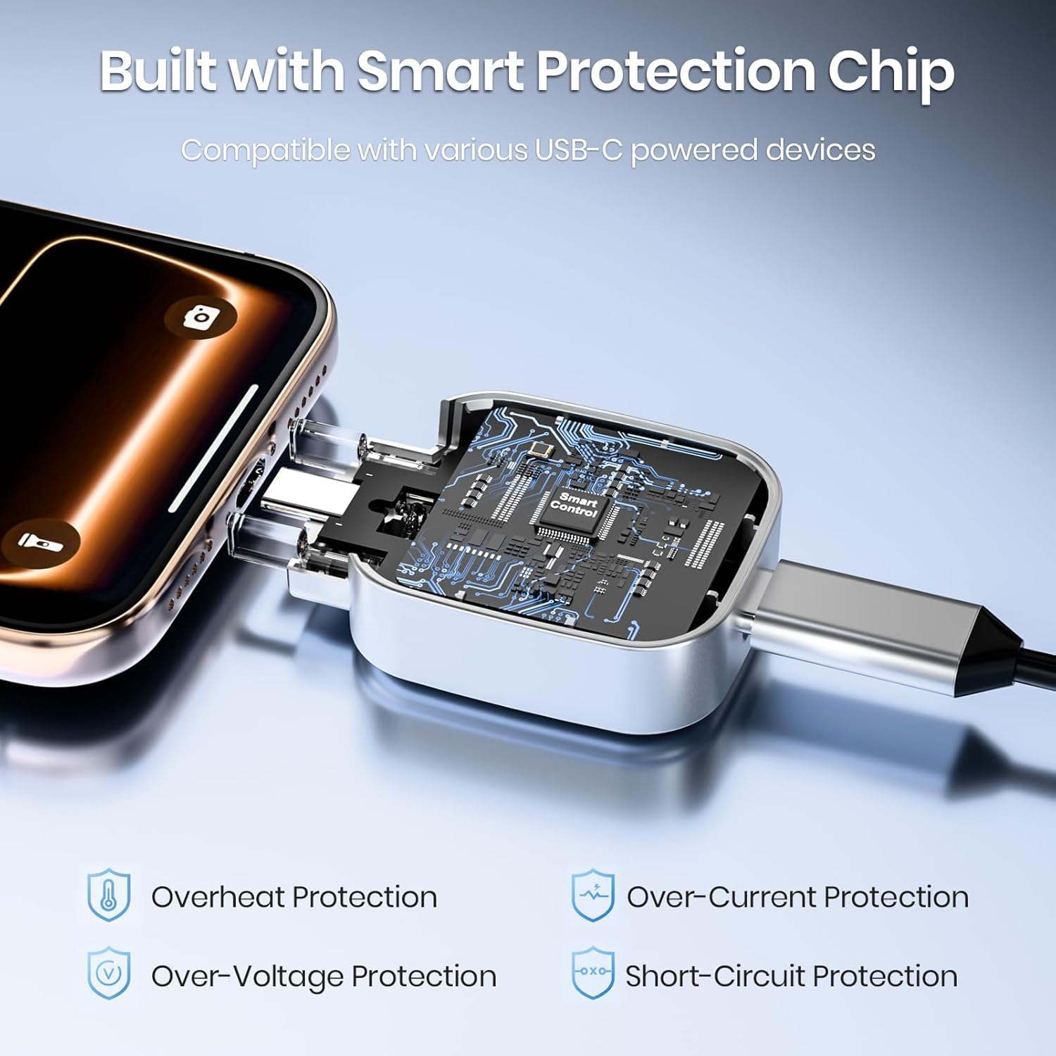 140W Type-C Auto-Eject Fast Charger with AI Auto Cut-Off