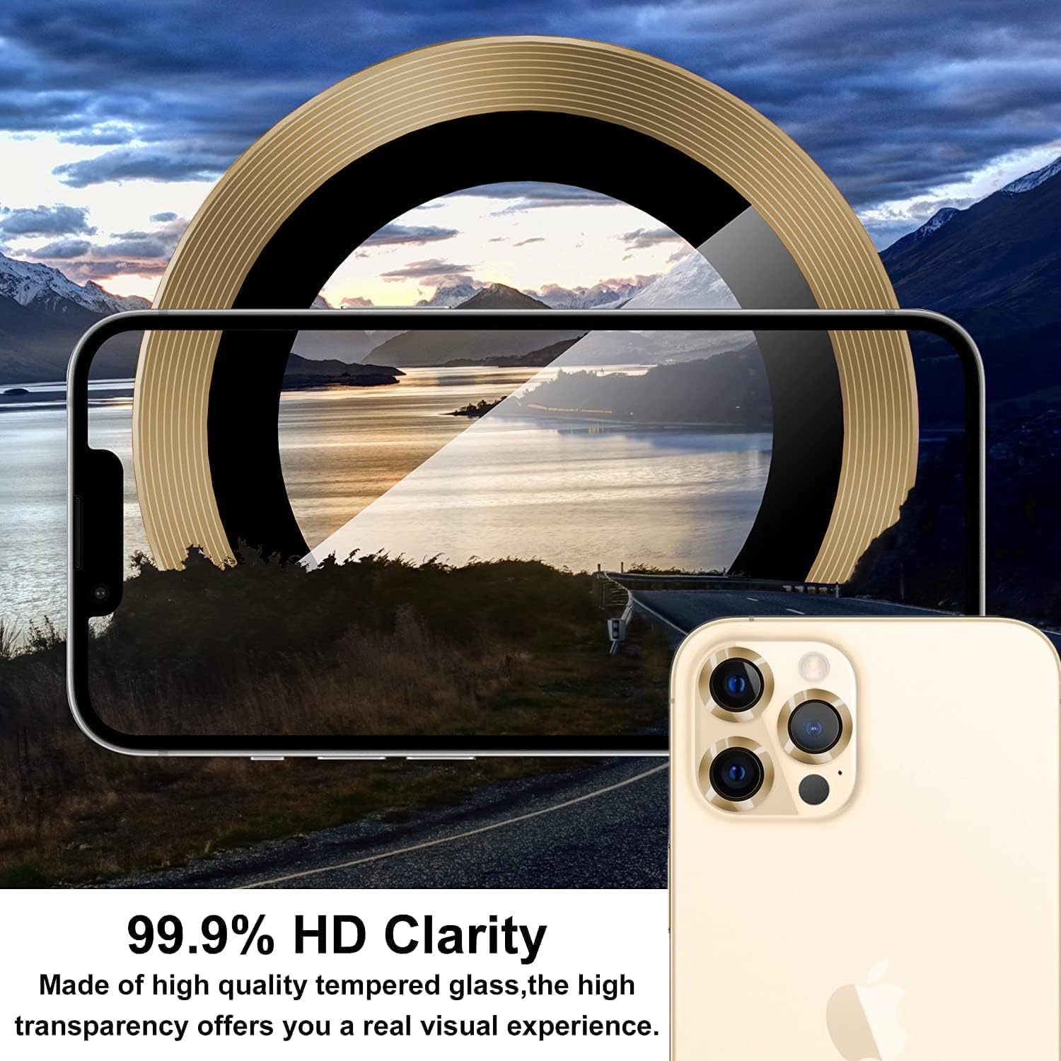 Premium Camera Metal Ring Lens Protector For iPhone 14 Pro Max