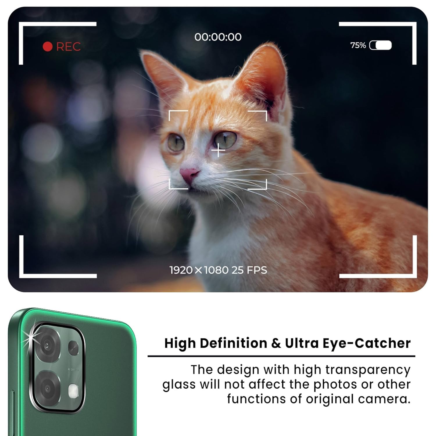 Premium Camera Lens Protector For Oppo F33 5G