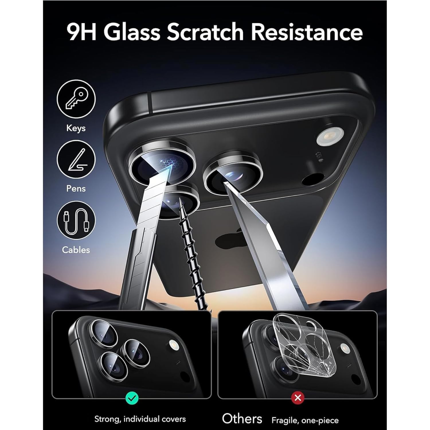 Motorola Edge 70 Fusion Camera Lens Protector | 9H Tempered Glass with Premium Metal Ring | HD Clear Invisible Fit | Scratch Resistant