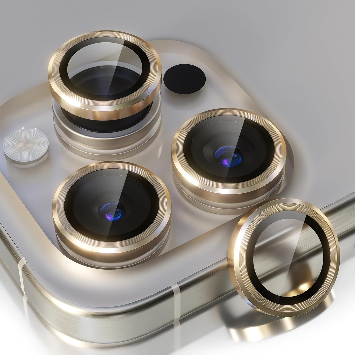 Premium Camera Metal Ring Lens Protector For iPhone 15 Pro