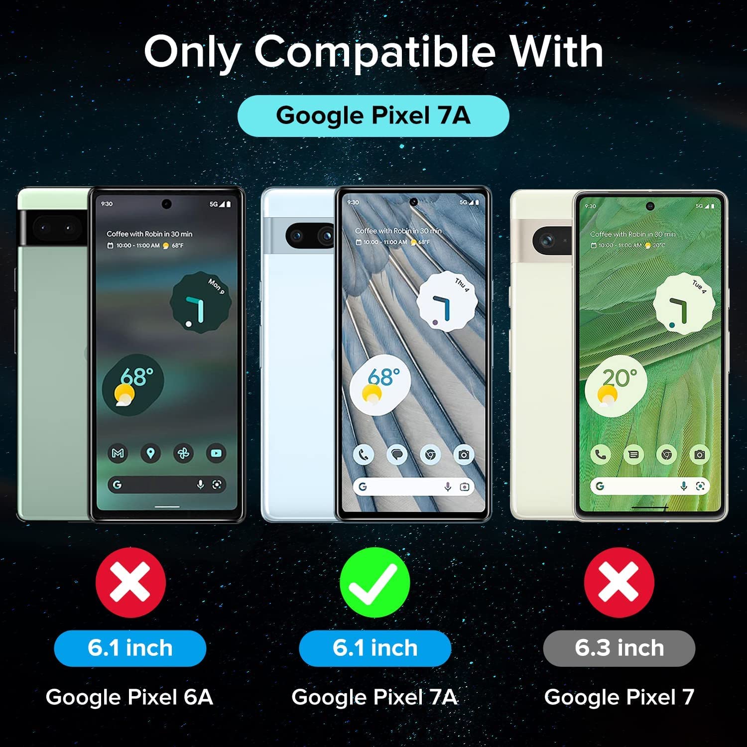 Premium Camera Lens Protector For Google Pixel 7A