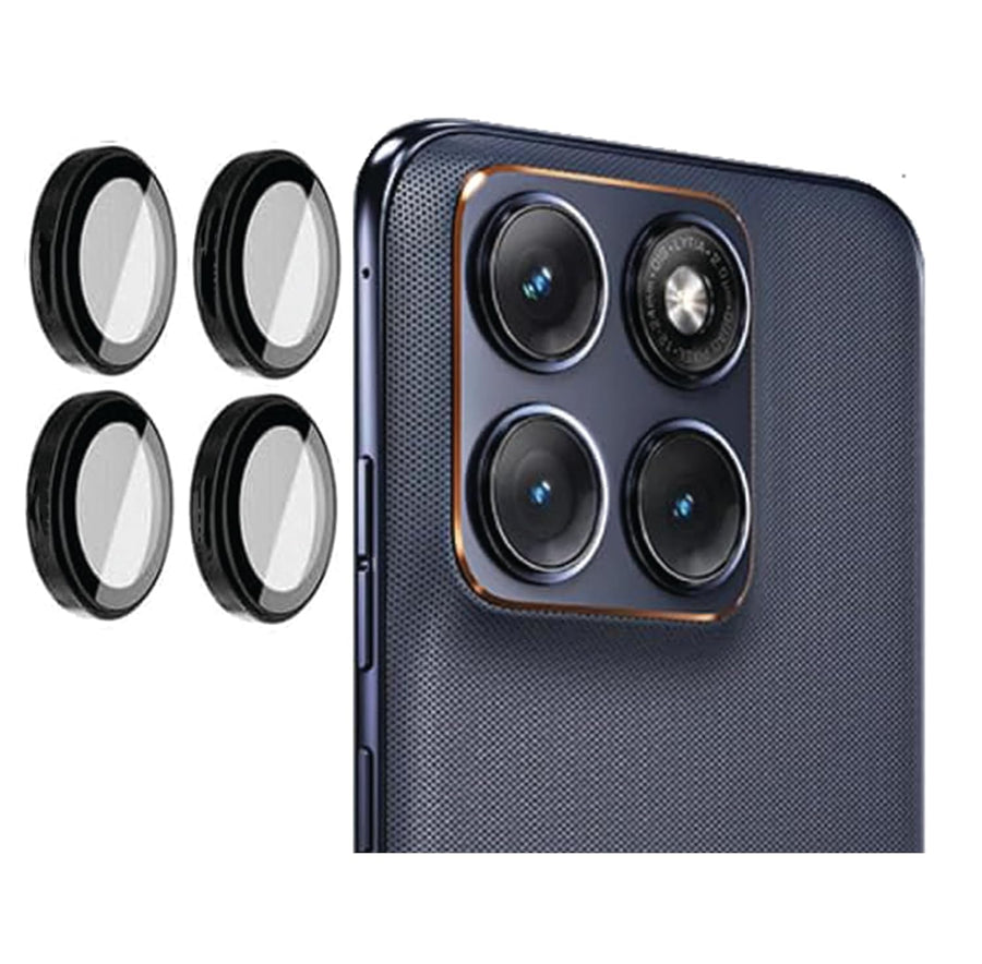 Motorola Edge 70 Fusion Camera Lens Protector | 9H Tempered Glass with Premium Metal Ring | HD Clear Invisible Fit | Scratch Resistant
