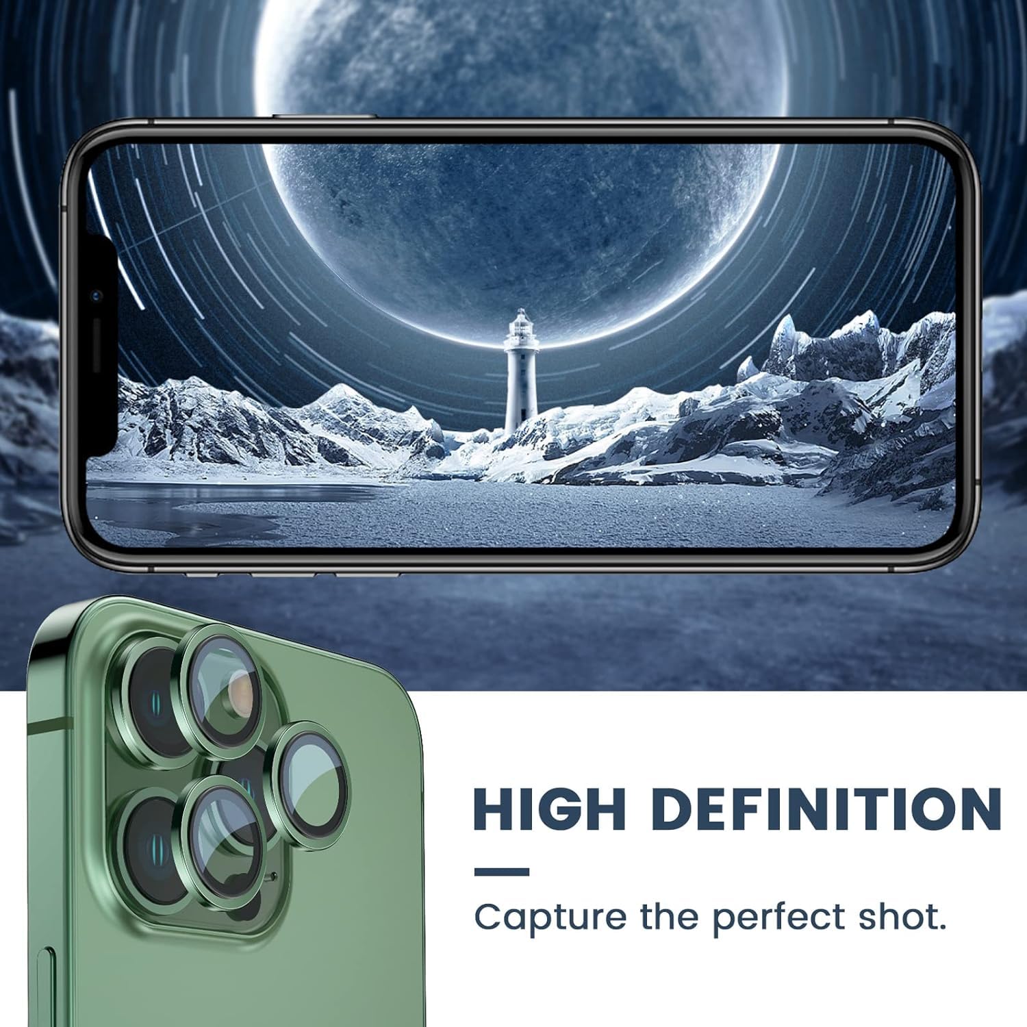 Premium Camera Metal Ring Lens Protector For iPhone 15 Pro