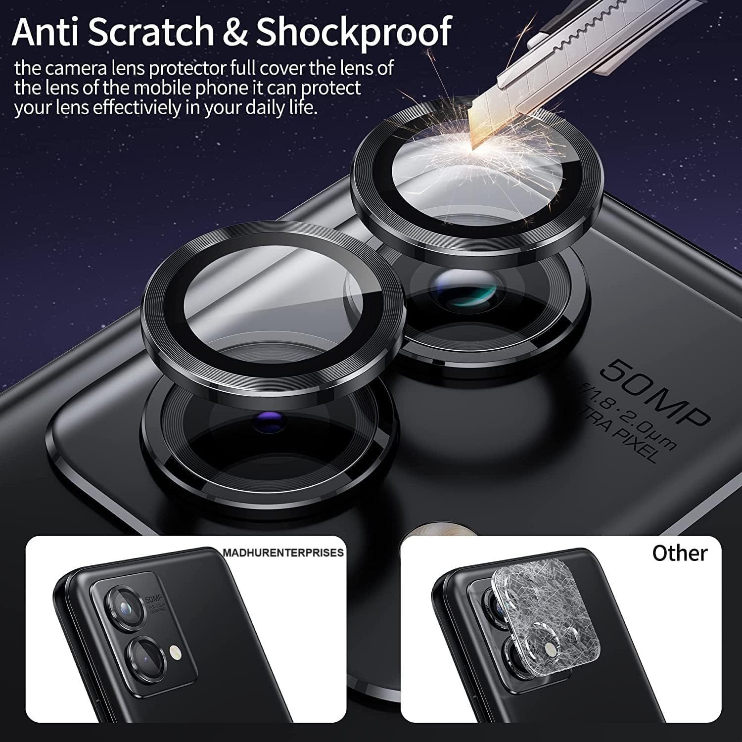 Premium Camera Lens Protector For Vivo Y31 Pro
