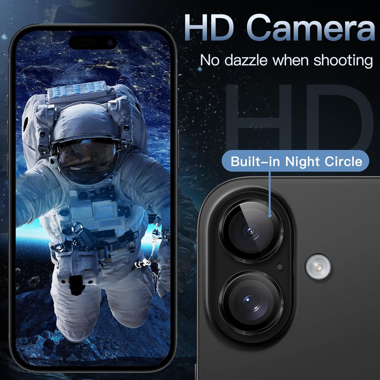 Premium Camera Metal Ring Lens Protector For iPhone 16
