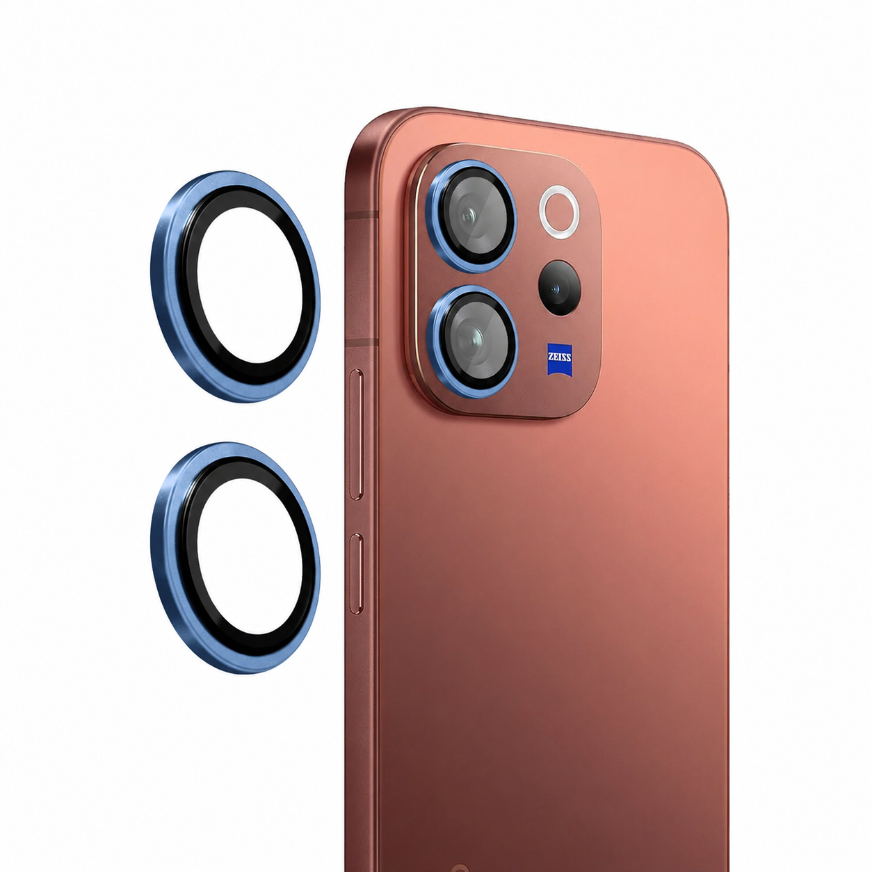 Vivo V70 Elite Camera Lens Protector | 9H Tempered Glass with Premium Metal Ring | HD Clear Invisible Fit | Scratch Resistant