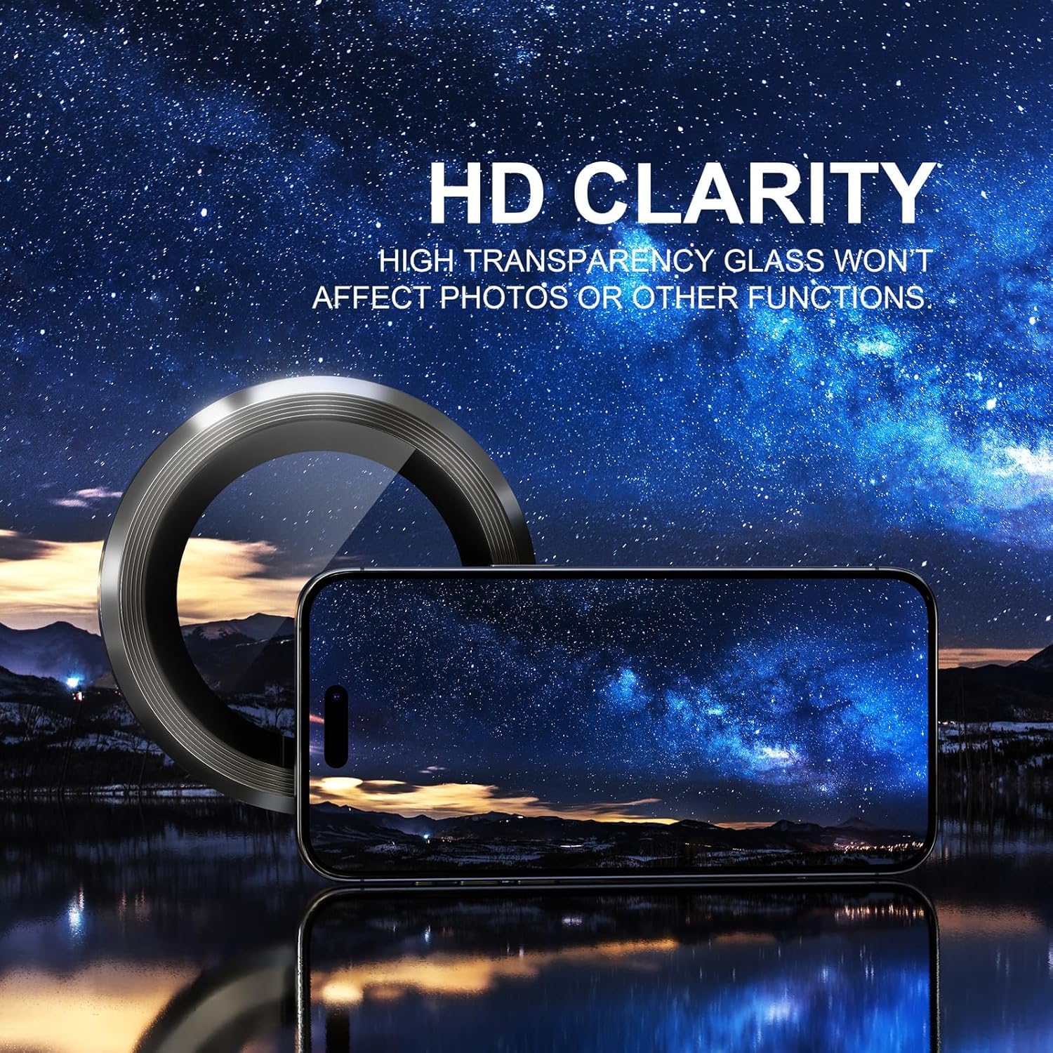 Premium Camera Metal Ring Lens Protector For iPhone 16 Pro