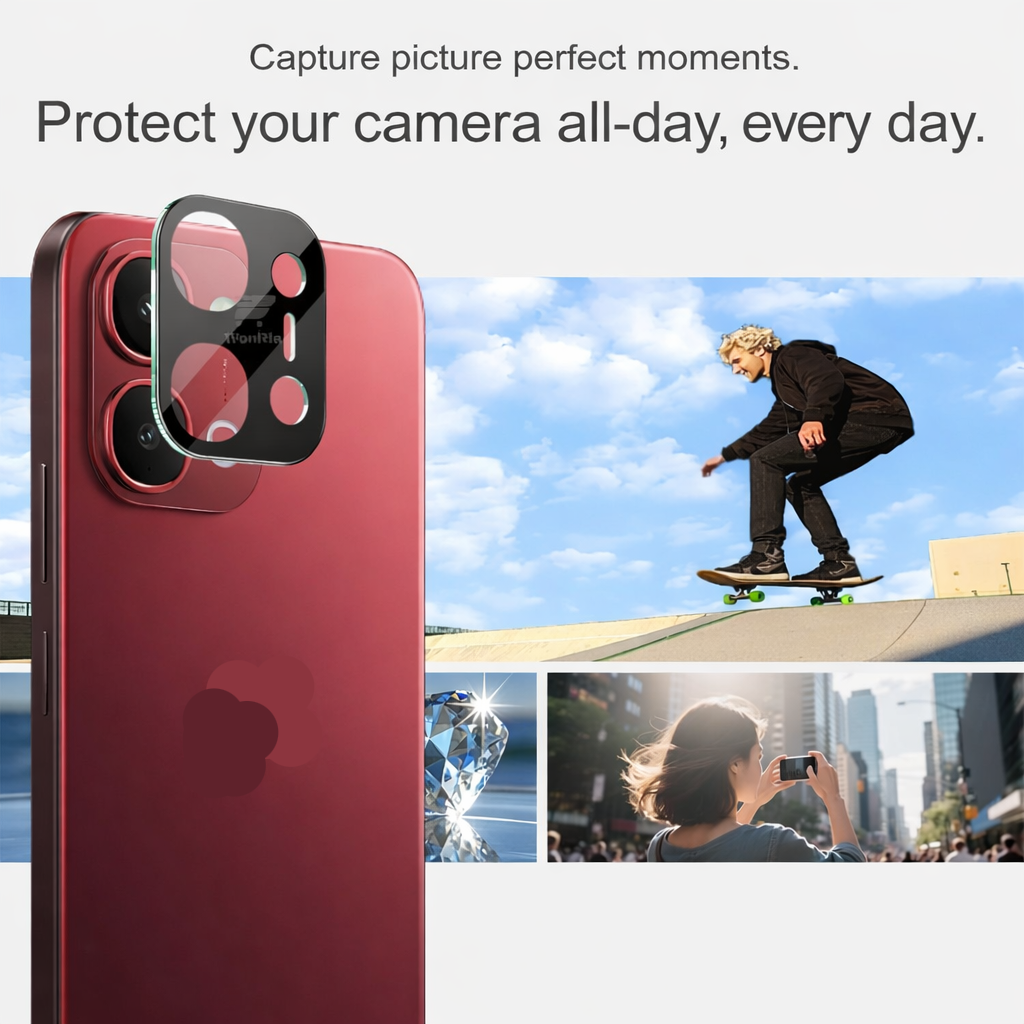 Vivo T5x Camera Lens Protector | 9H Tempered Glass with Premium Metal Ring | HD Clear Invisible Fit | Scratch Resistant
