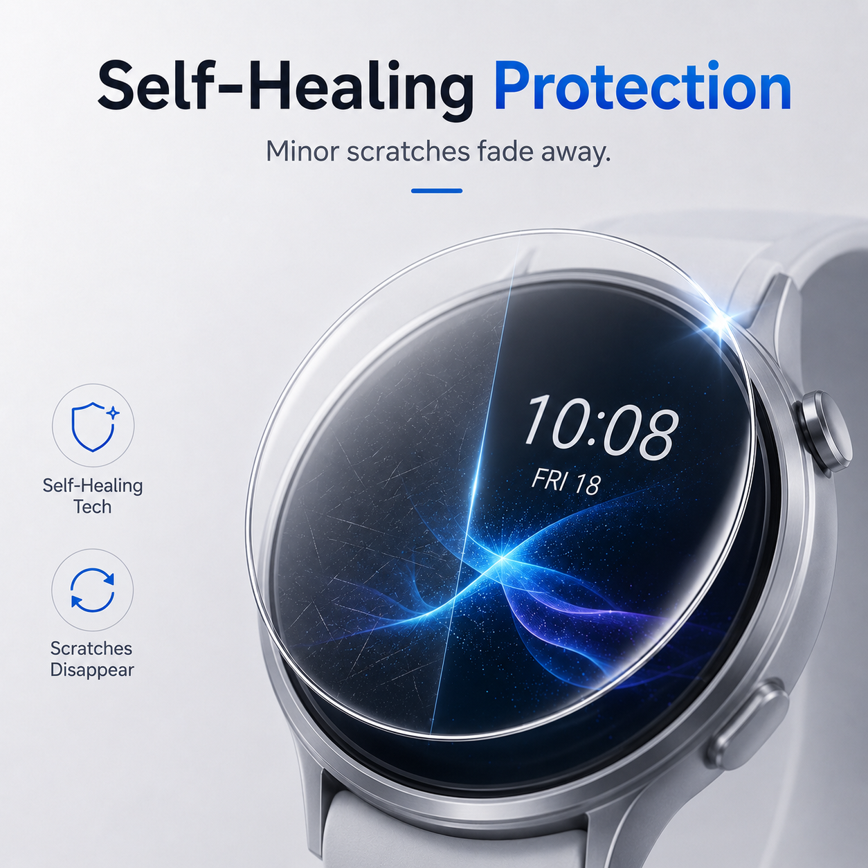 Clear Self-Healing Watch Screen Protector for Garmin Enduro