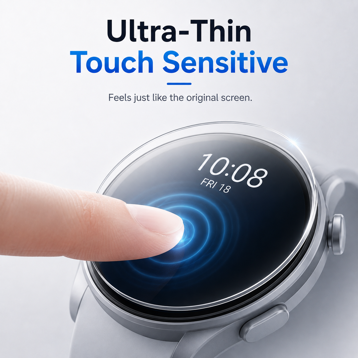 Clear Self-Healing Watch Screen Protector for Noise ColorFit Caliber Go