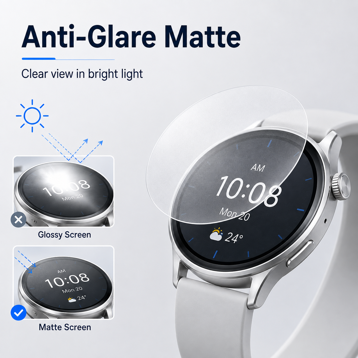 Matte Self-Healing Watch Screen Protector for Xiaomi Watch S1 Pro