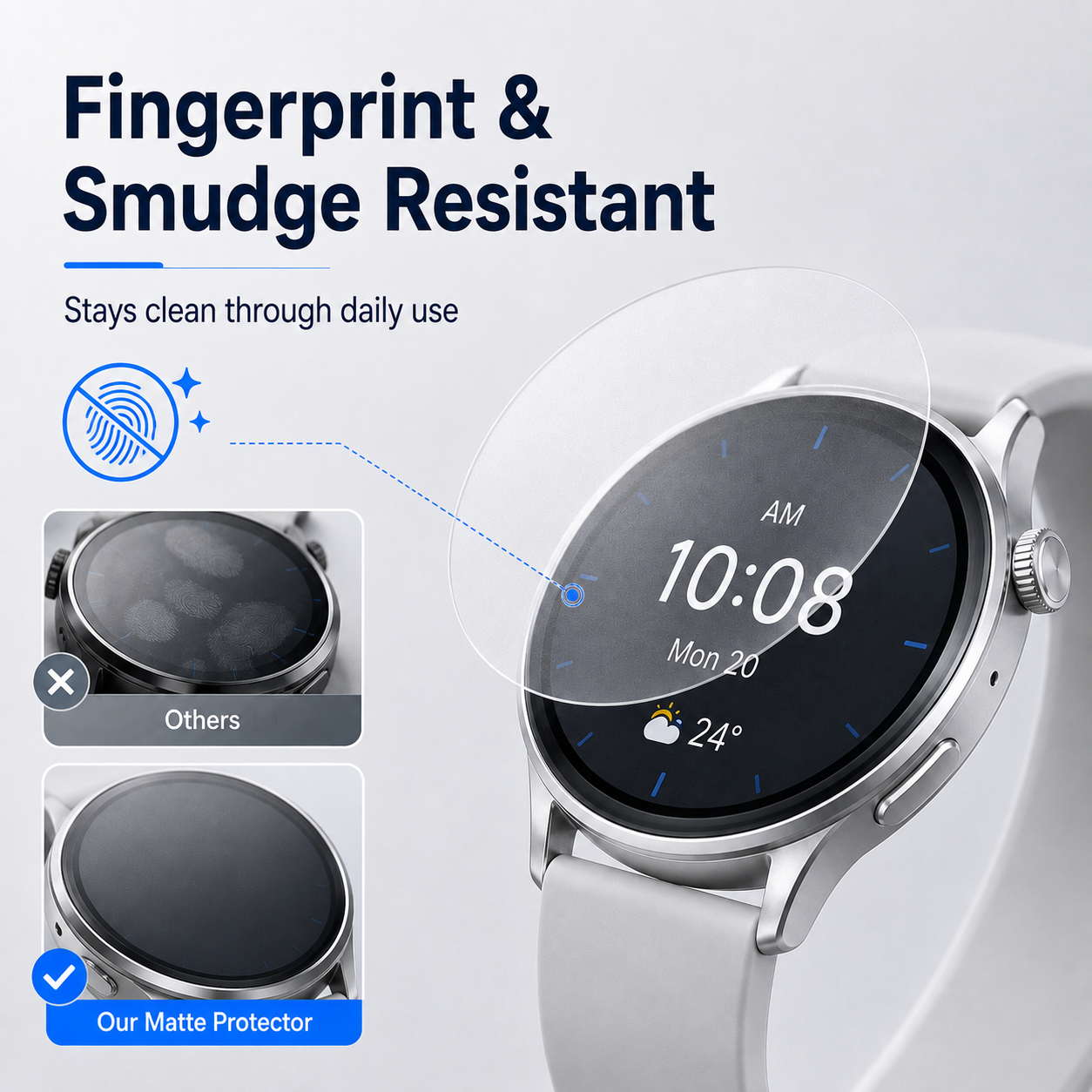 Matte Self-Healing Watch Screen Protector for Amazfit T-Rex 2