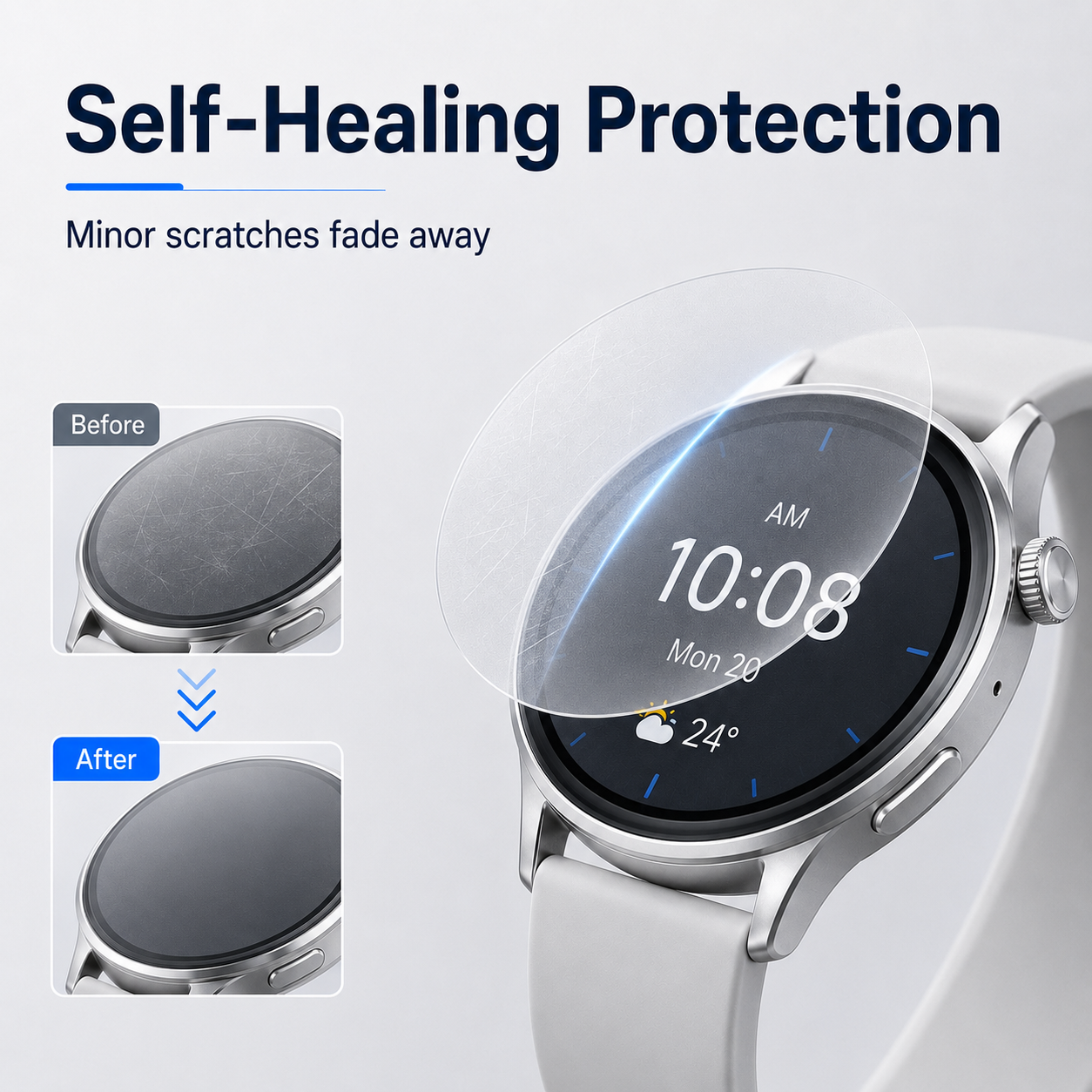 Matte Self-Healing Watch Screen Protector for Urban Elite