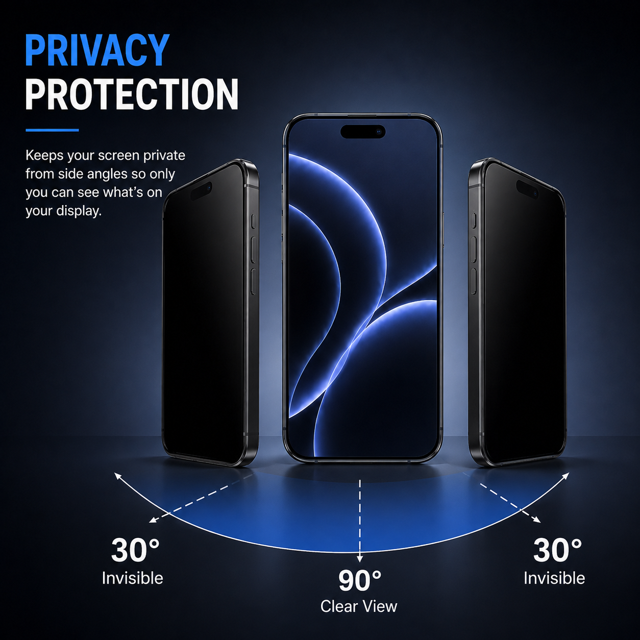 8K Corning Borderless Privacy Tempered Glass For Apple iPhone 17 Pro Max