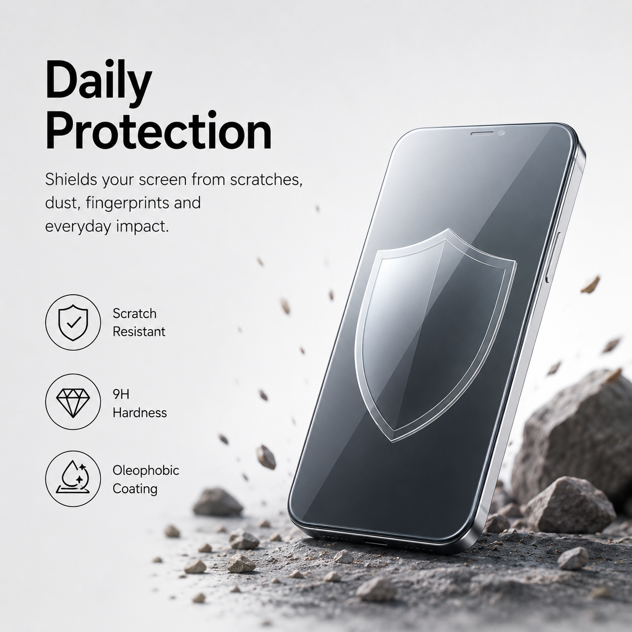 8K Borderless HD Clear Tempered Glass for Apple iPhone 13 Pro Max