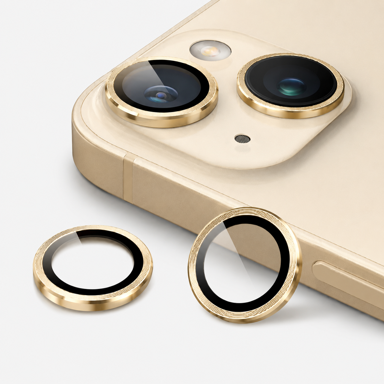 Premium Camera Metal Ring Lens Protector For iPhone 15 Plus