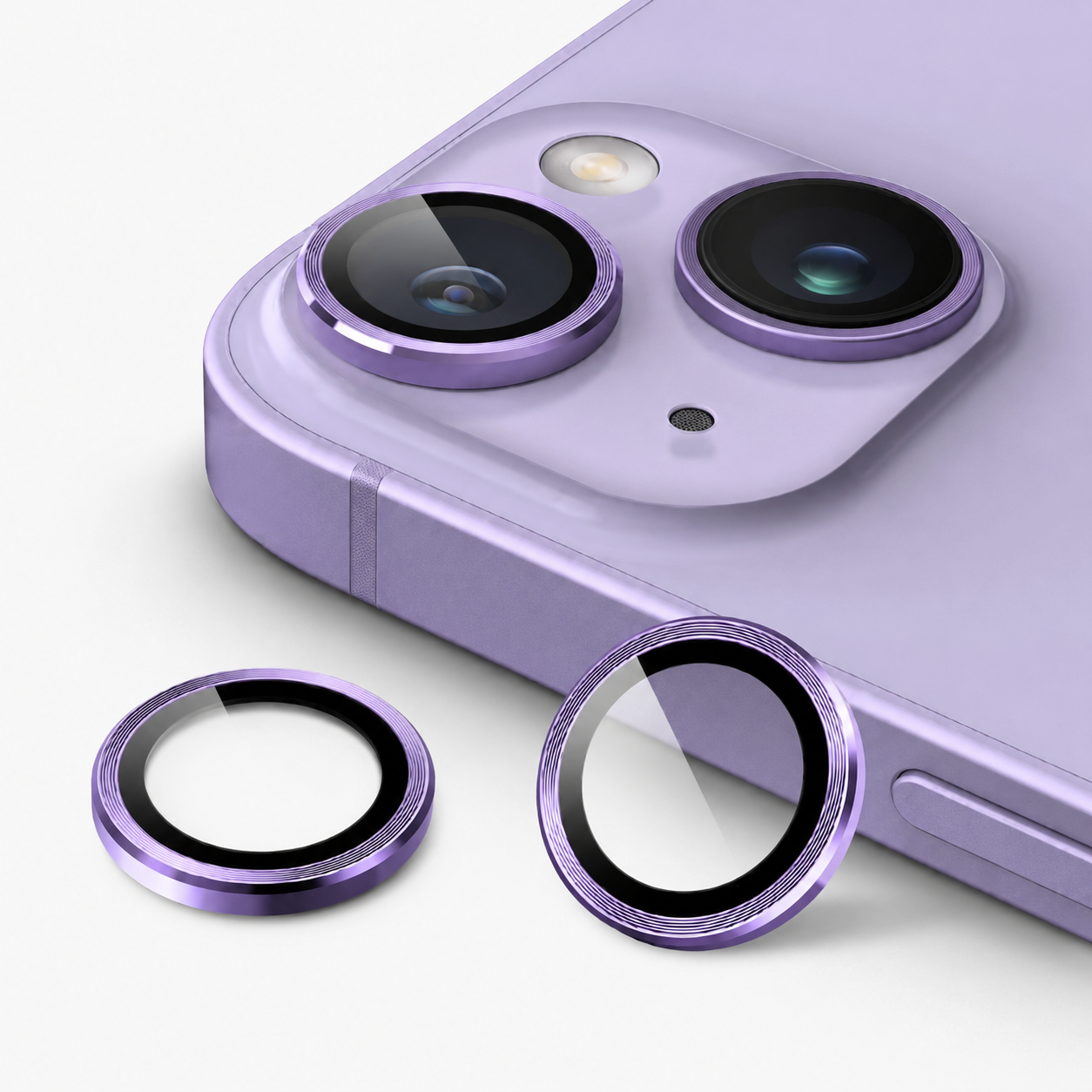 Premium Camera Metal Ring Lens Protector For iPhone 15 Plus
