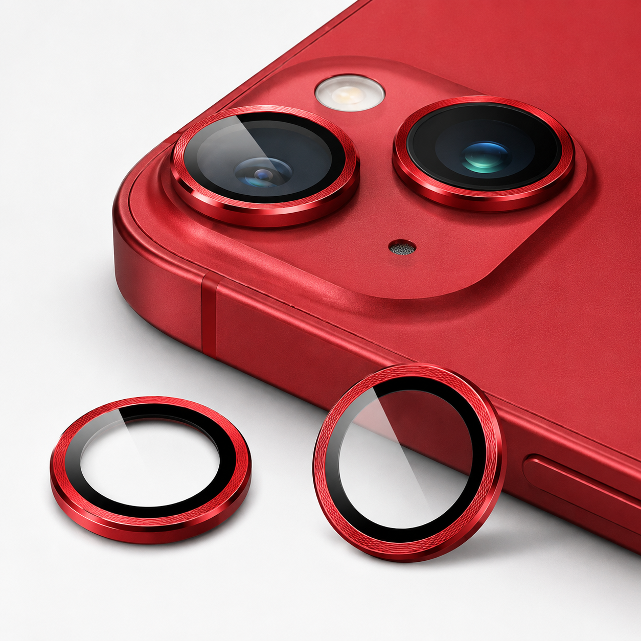 Premium Camera Metal Ring Lens Protector For iPhone 15 Plus