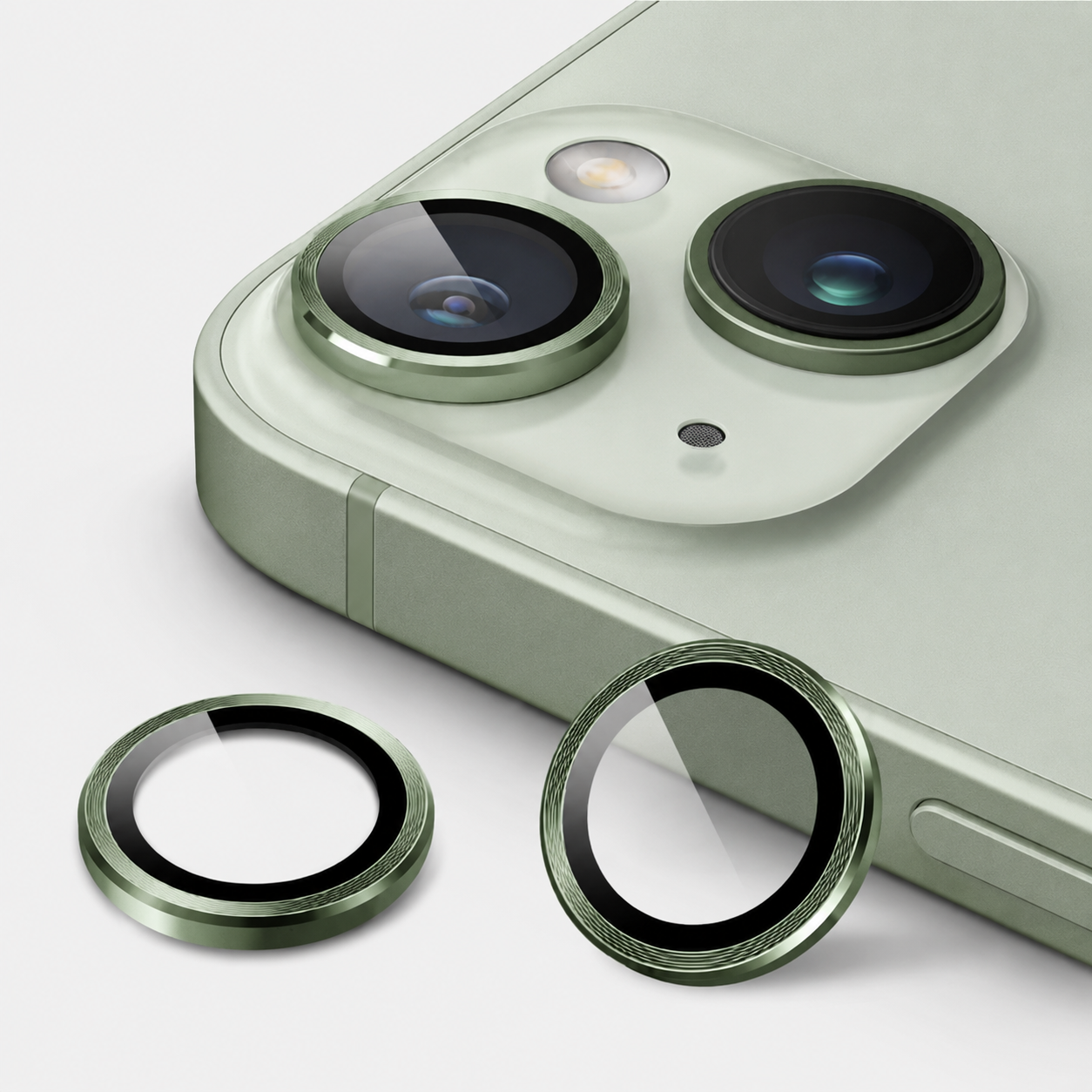 Premium Camera Metal Ring Lens Protector For iPhone 15