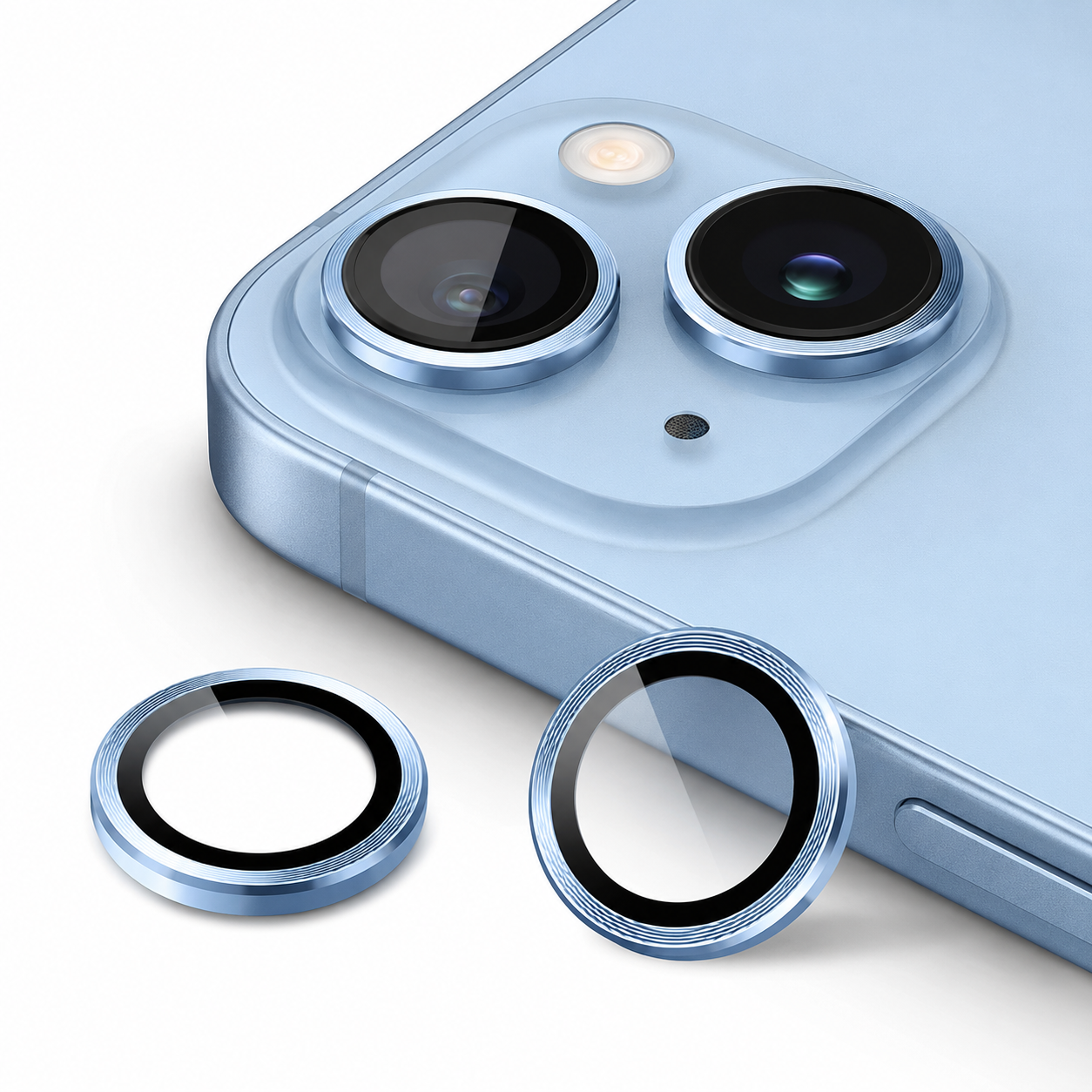 Premium Camera Metal Ring Lens Protector For iPhone 15