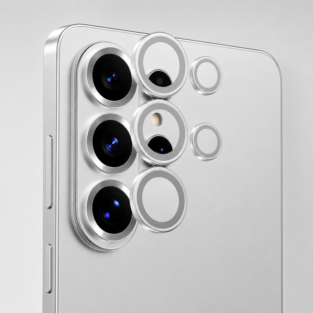 Camera Lens Protector for Samsung Galaxy S26 Ultra, [5X Stronger] Individual Metal Ring Tempered Glass Camera Cover for Galaxy S26 Ultra Accessories, Anti-Scratch, 1 Set