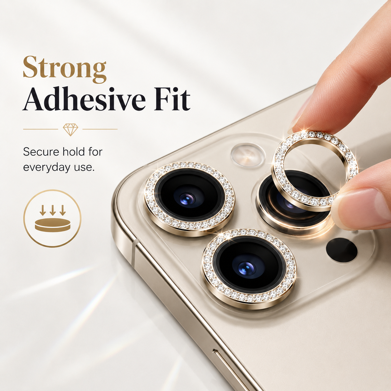Premium Diamond Camera Lens Protector Ring For Motorola Moto G85