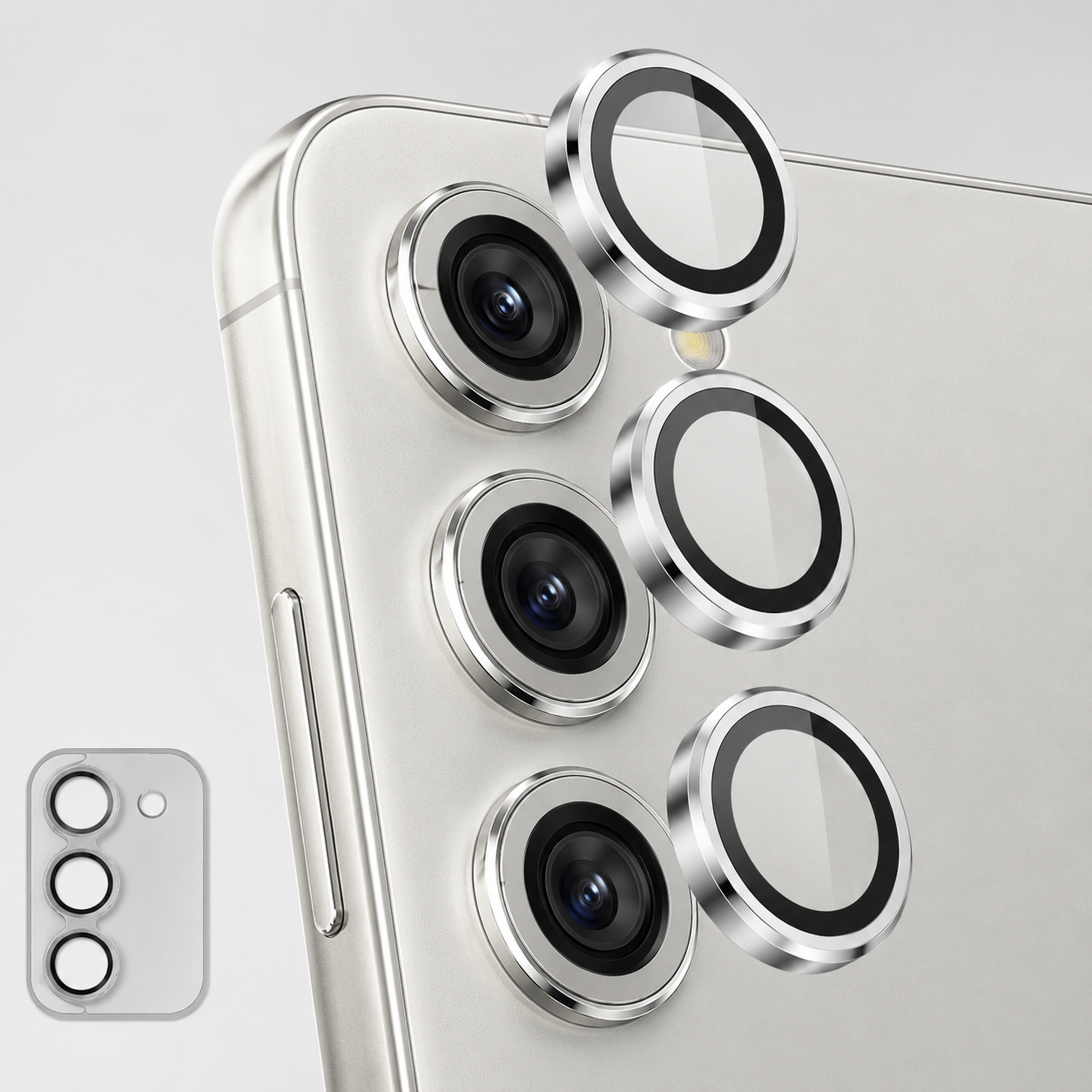 Premium Camera Metal Ring Lens Protector For Samsung S23 FE