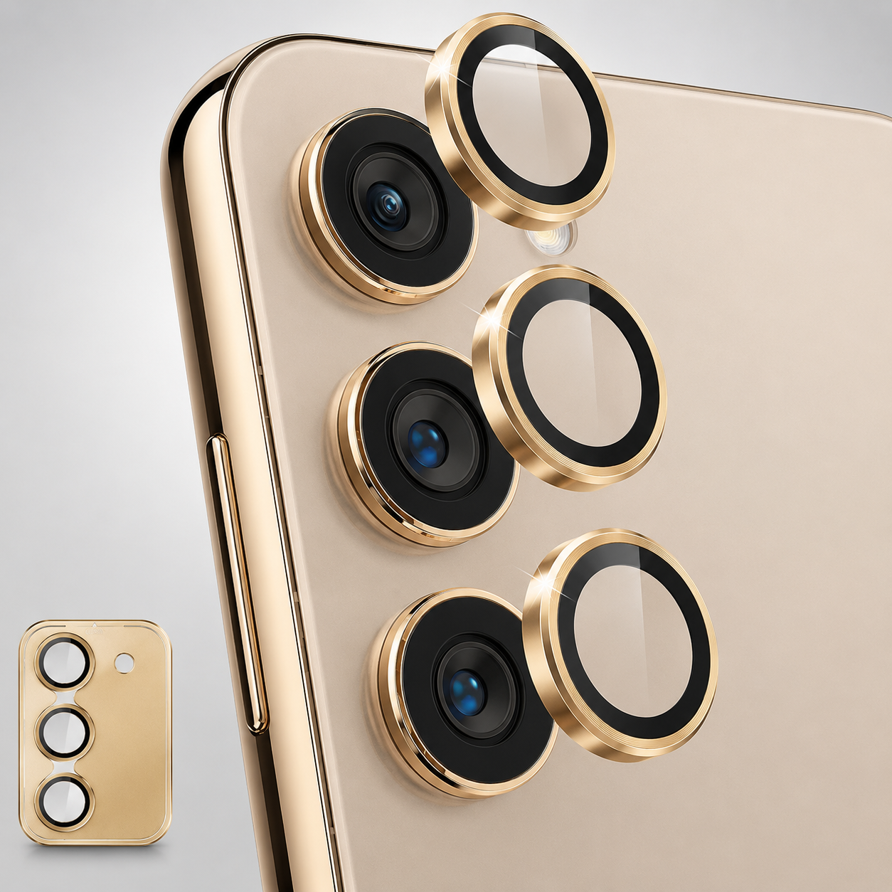 Premium Camera Metal Ring Lens Protector For Samsung S24