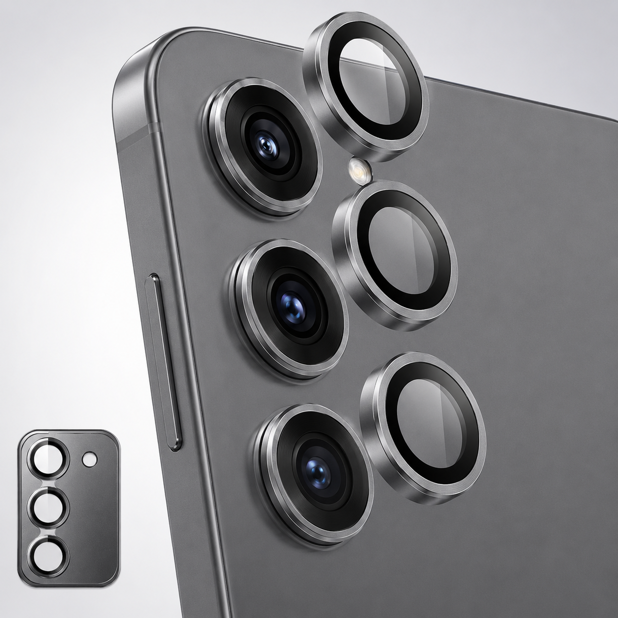 Premium Camera Metal Ring Lens Protector For Samsung S23 FE