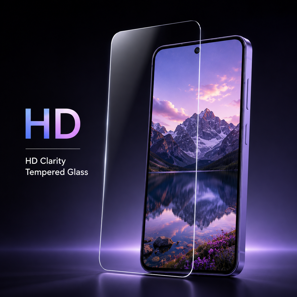 Super Slim 8K Borderless Tempered Glass For Samsung S24